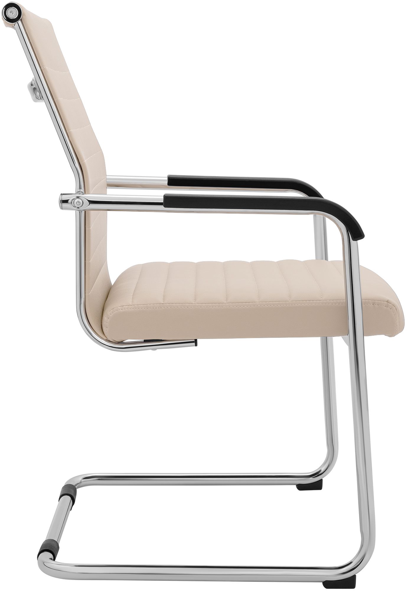 Freischwinger Hakon Lederoptik creme
