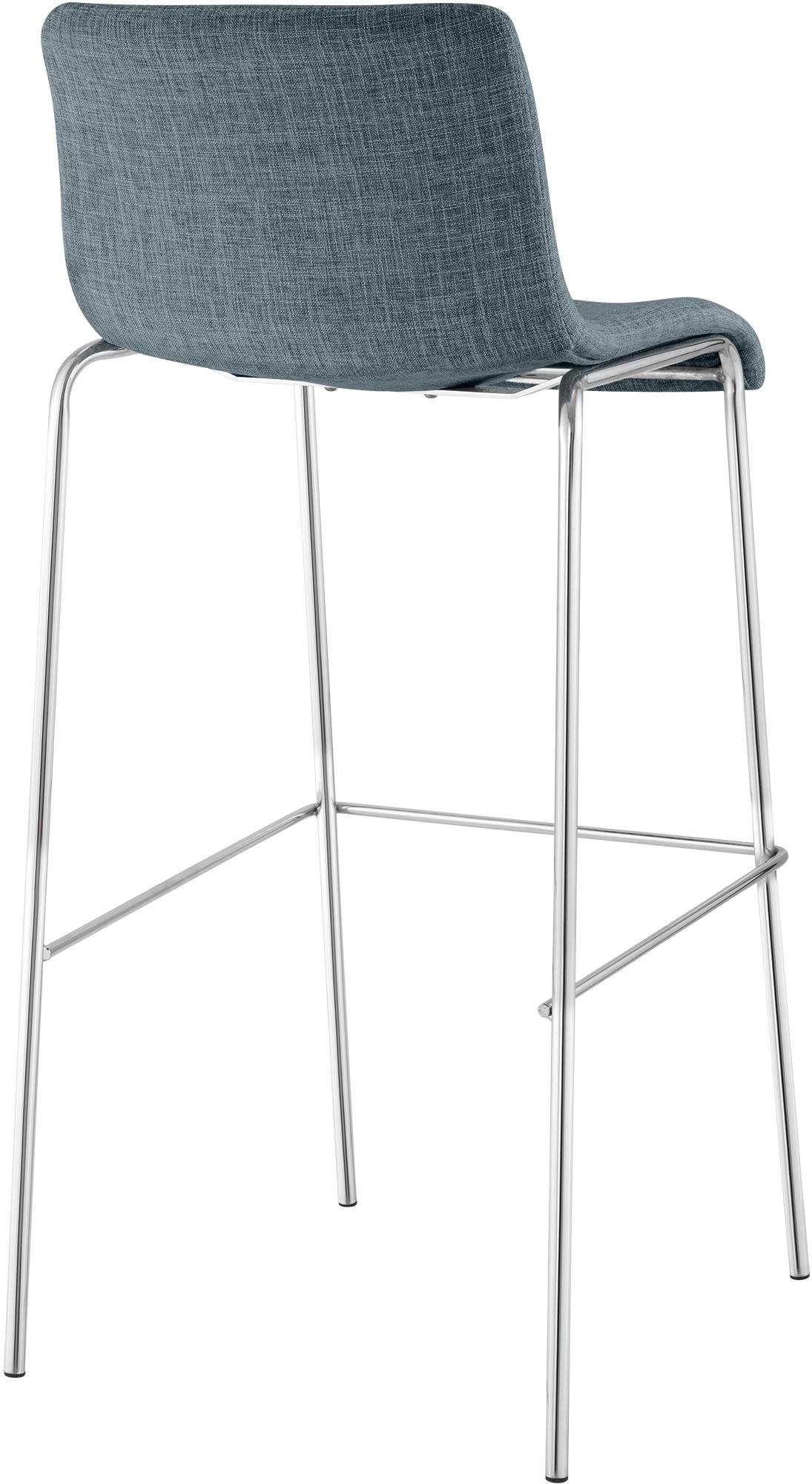 2er Set Barhocker Hover Stoff Vierfußgestell