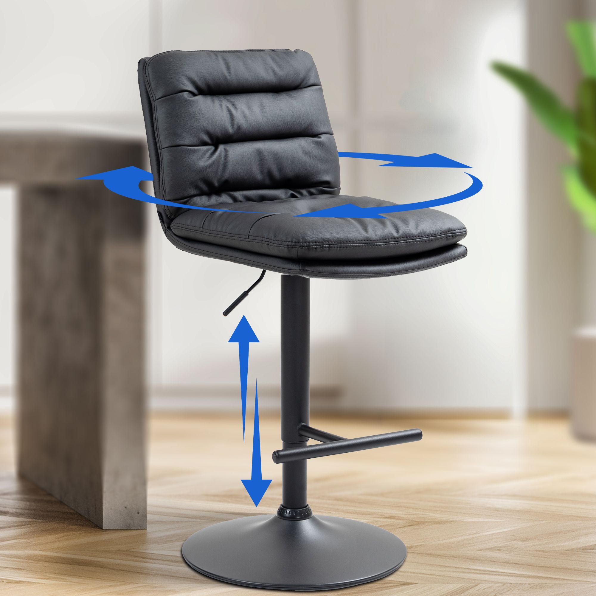 2er Set Barhocker Damar Kunstleder