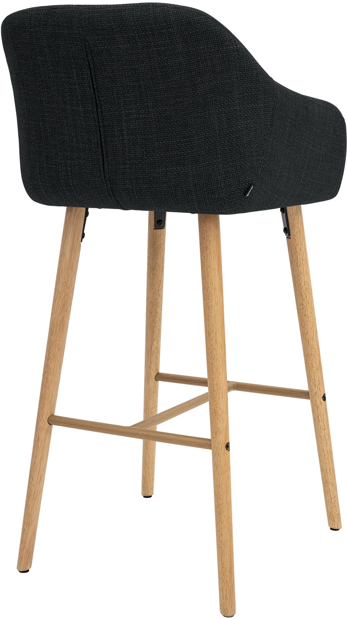 Barhocker Ando Stoff anthrazit
