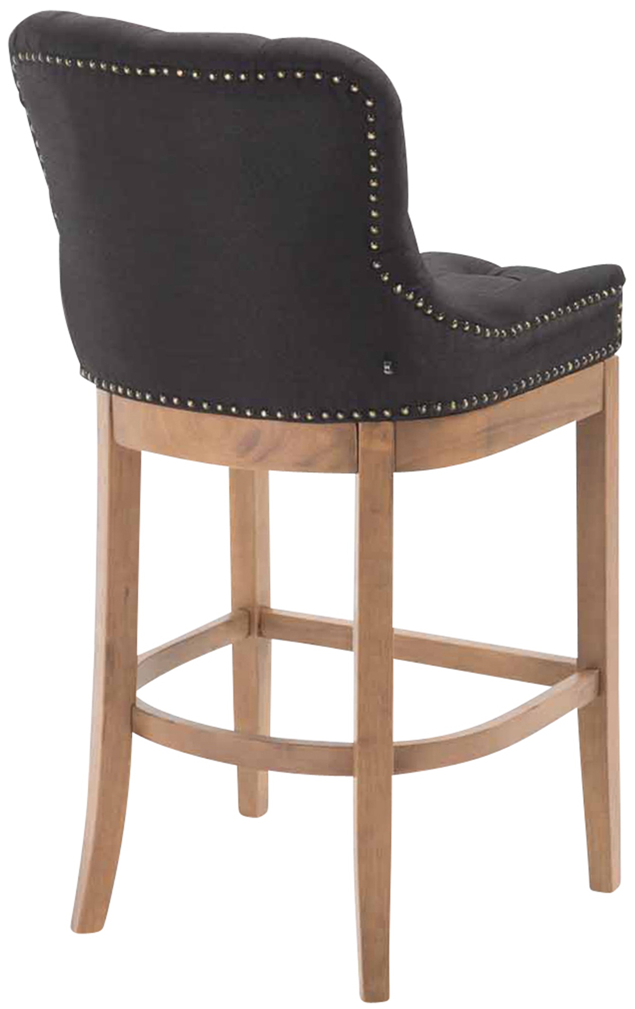 Barhocker Lakewood Stoff, Antik-hell schwarz