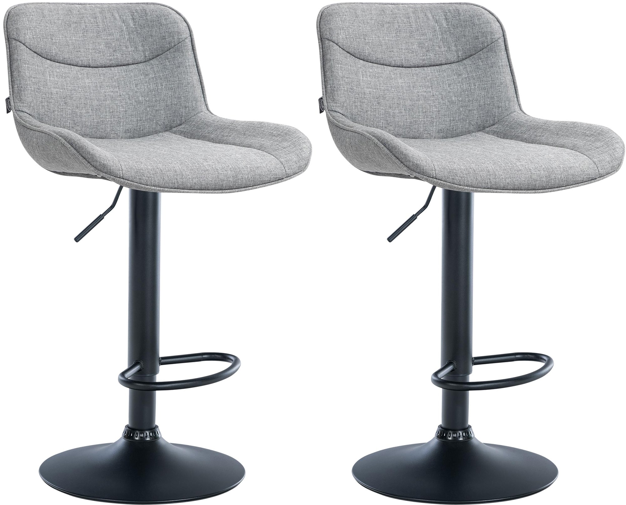 2er Set Barhocker Vonore Stoff