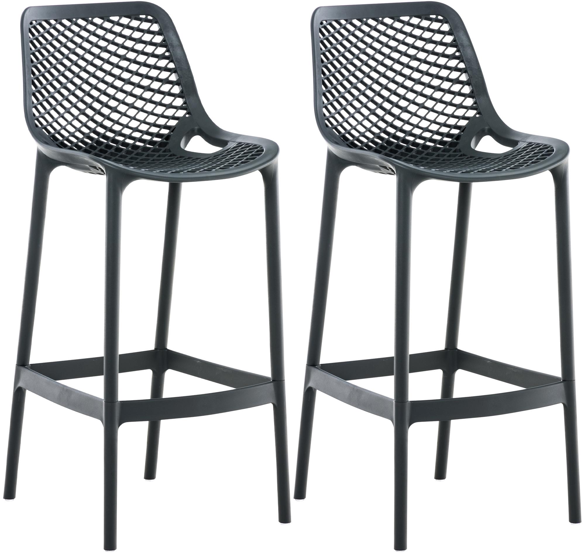 2er Set Outdoor Barhocker Air