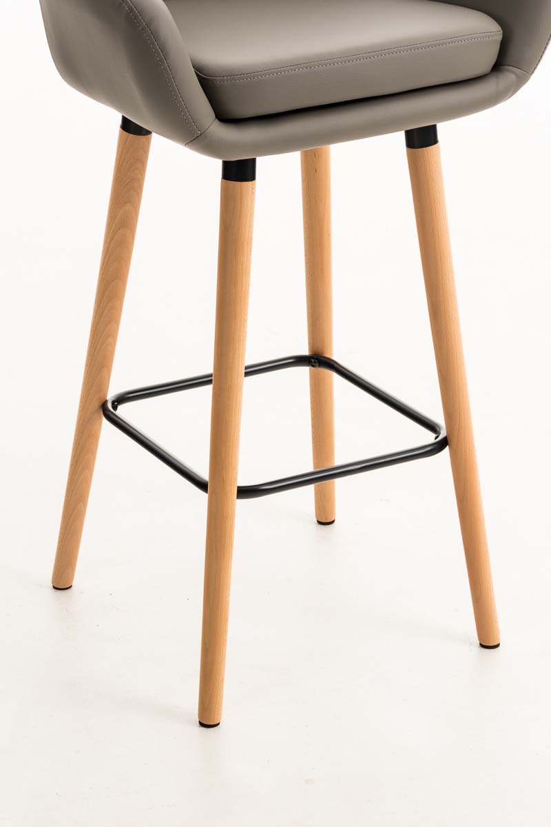 Barhocker Grant Kunstleder taupe