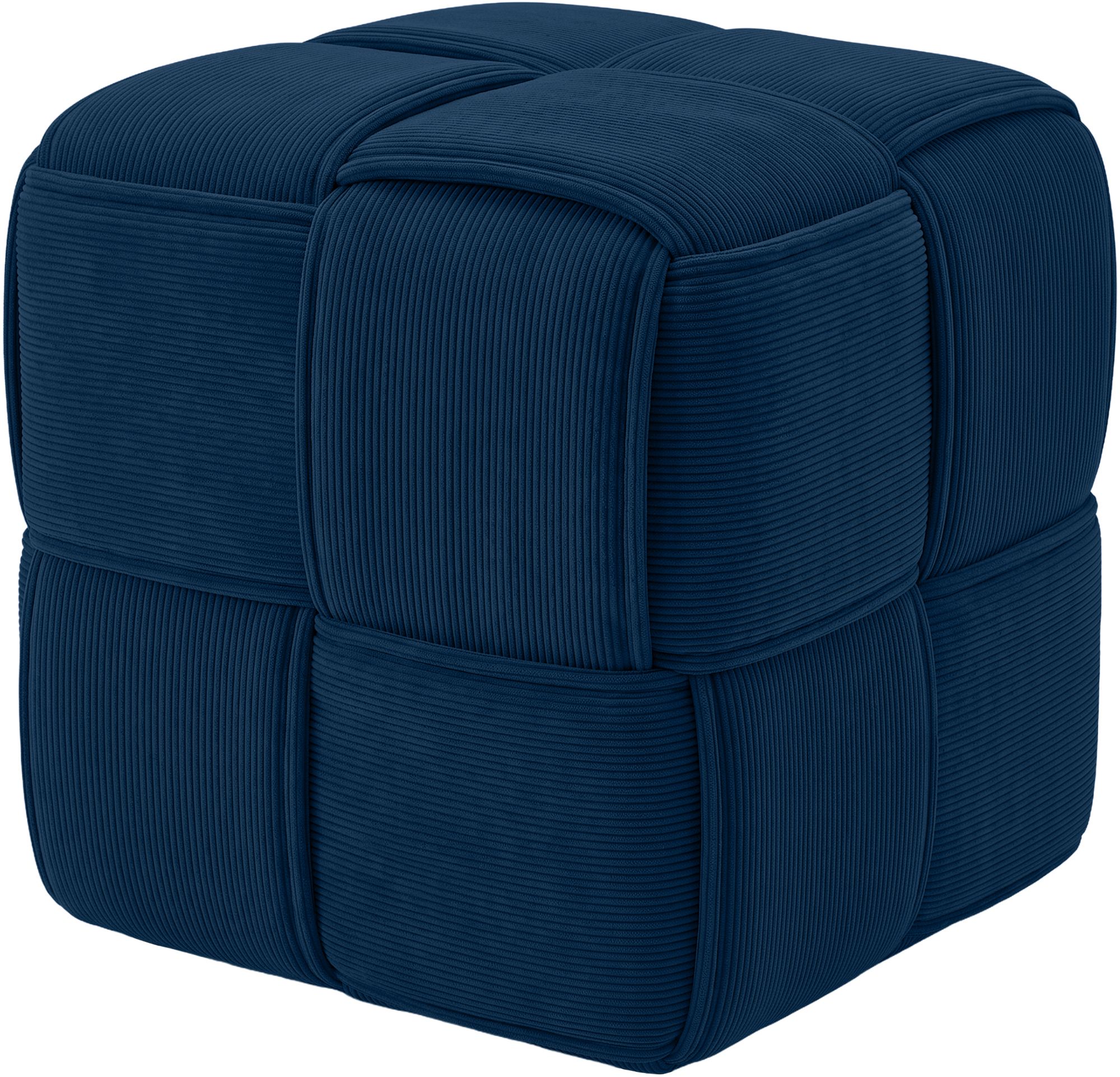 Sitzhocker Cord Forinta blau