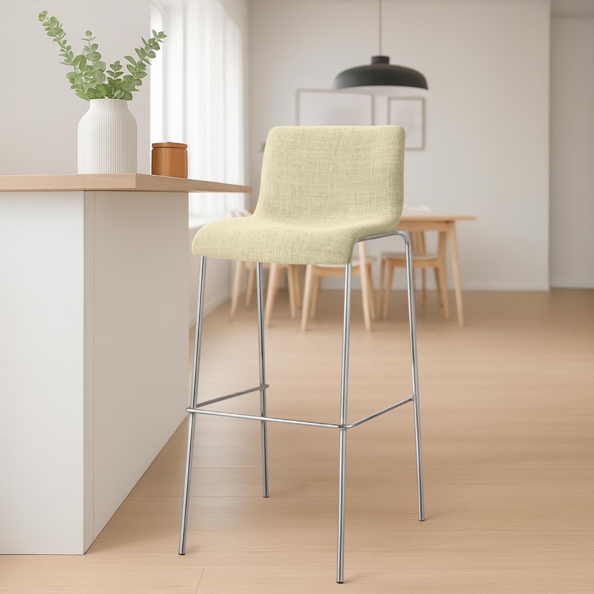 Barhocker Hover Stoff Vierfußgestell