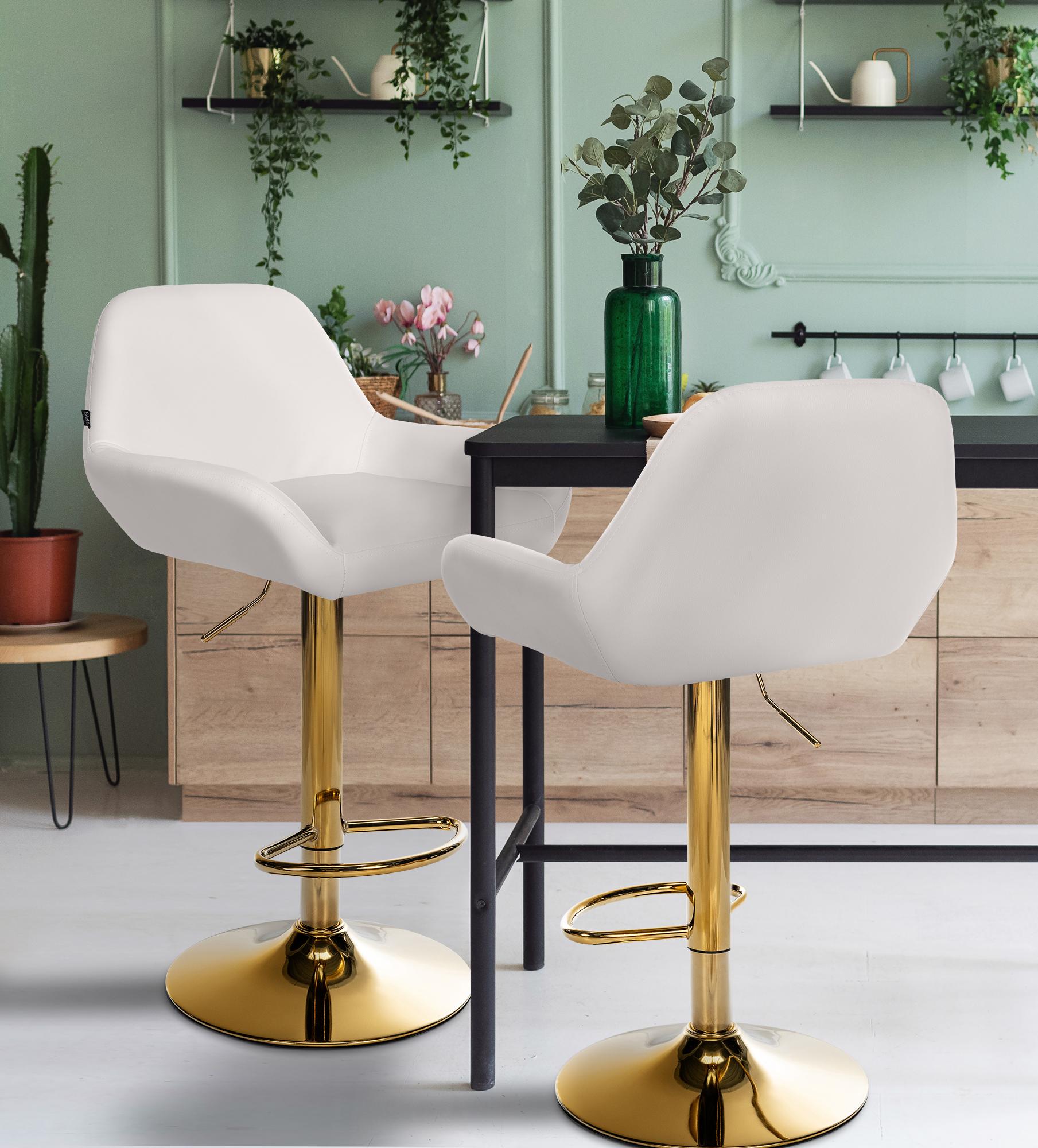 Barhocker Braga Gold Kunstleder