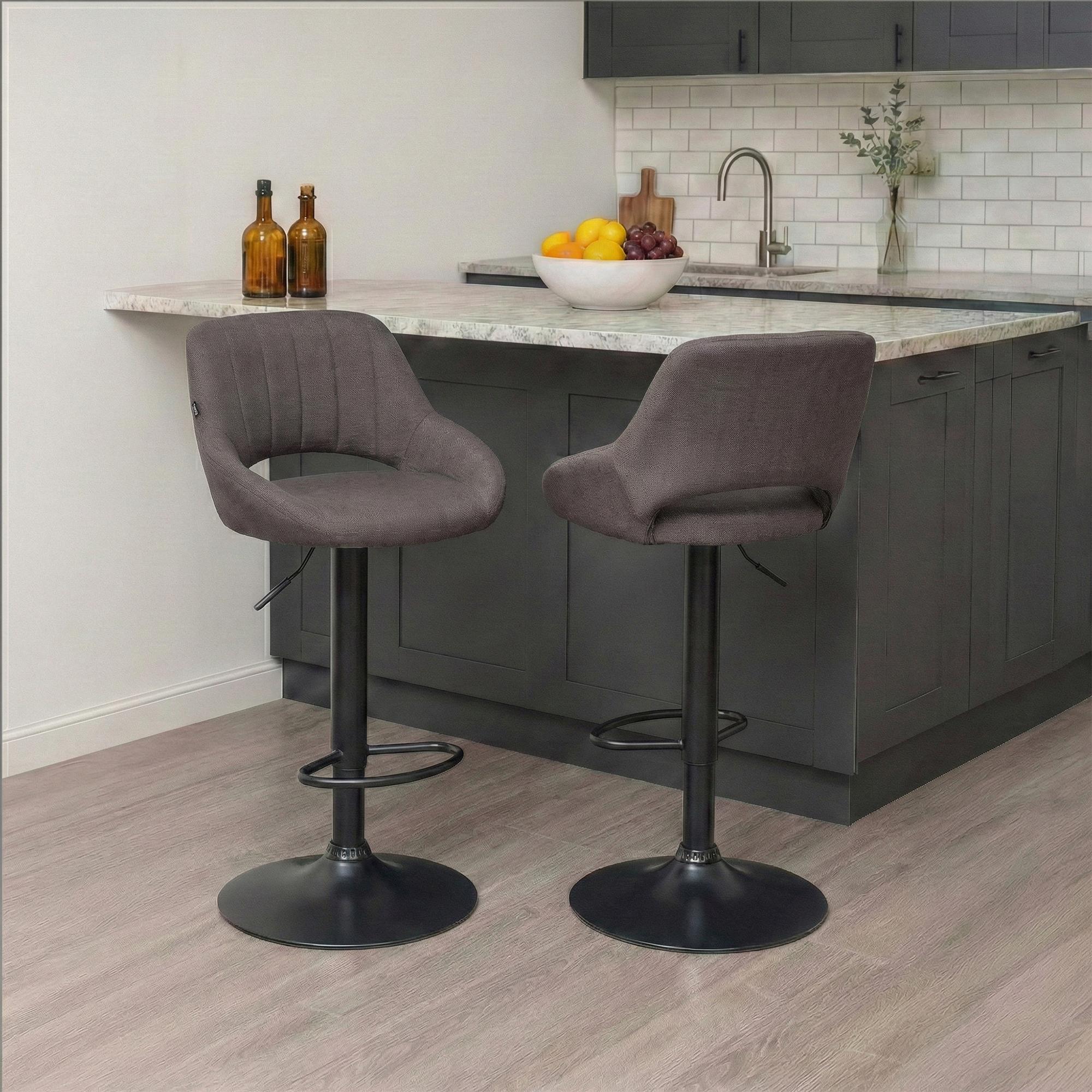 2er Set Barhocker Milet Stoff