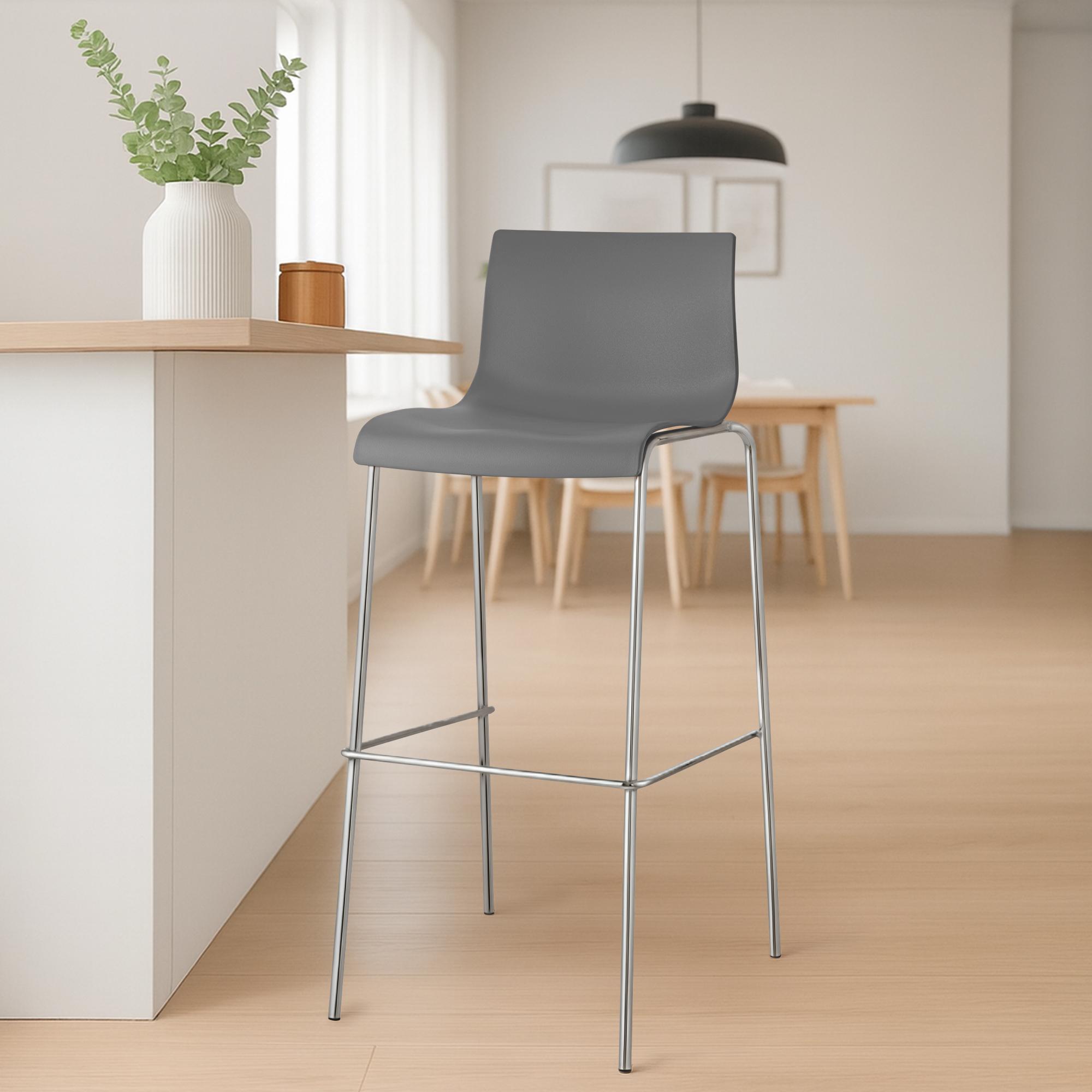 Barhocker Hover Kunststoff 4-Fuß Gestell