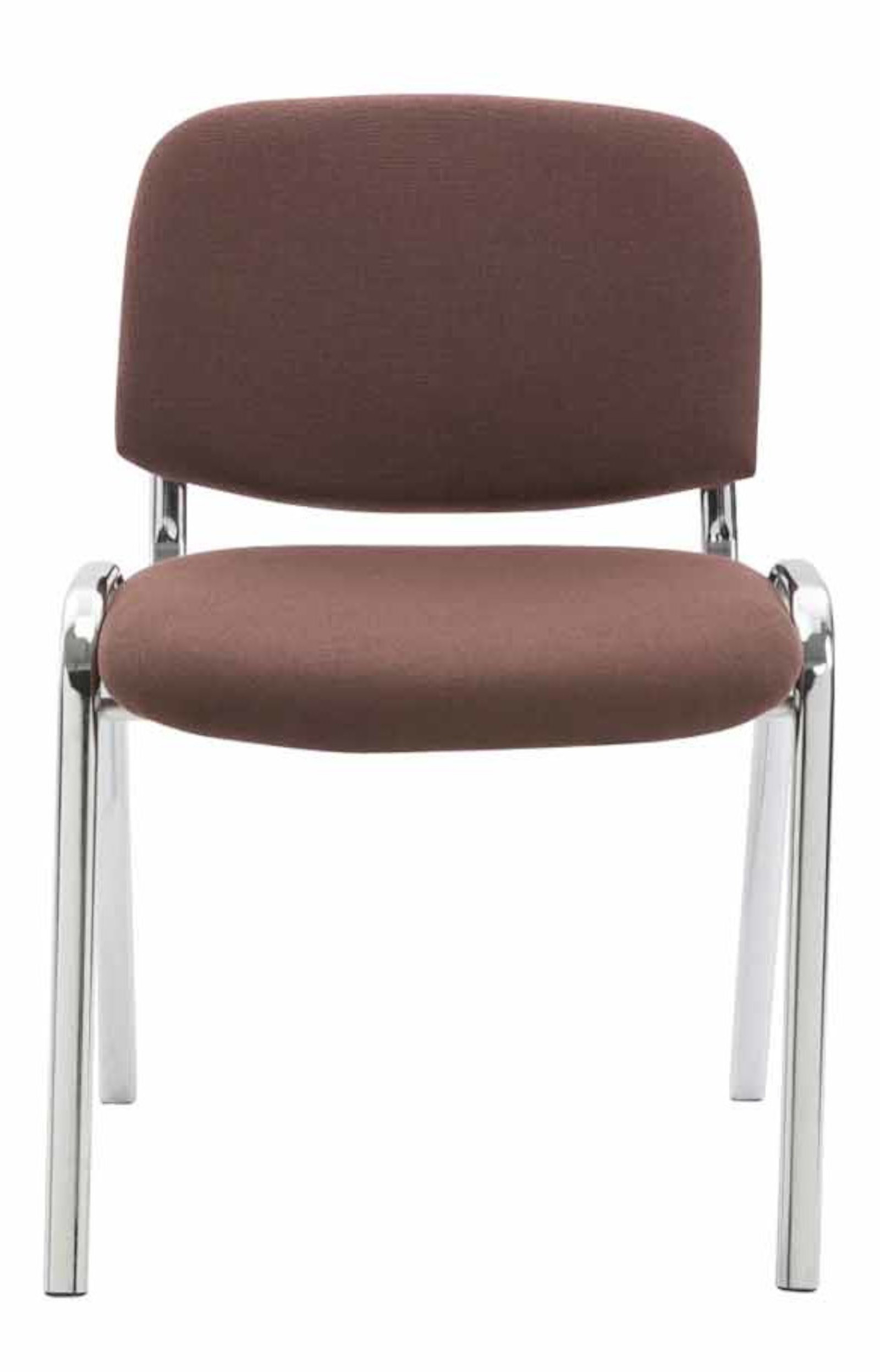 4er Set Stühle Ken Chrom Stoff