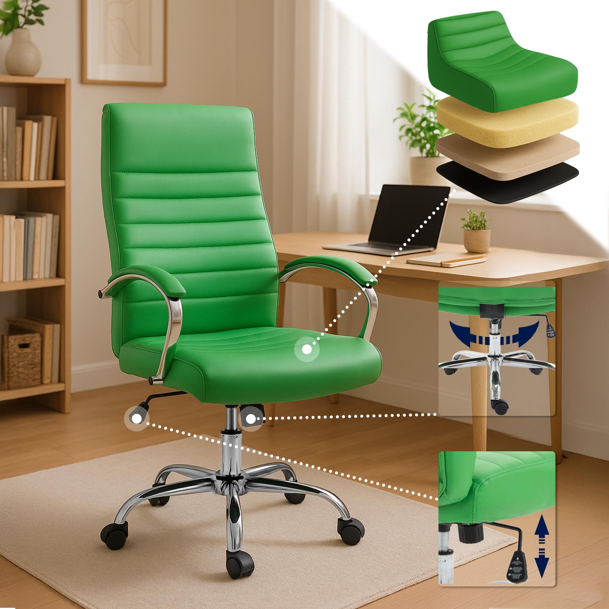 Bürostuhl Valais Kunstleder grün