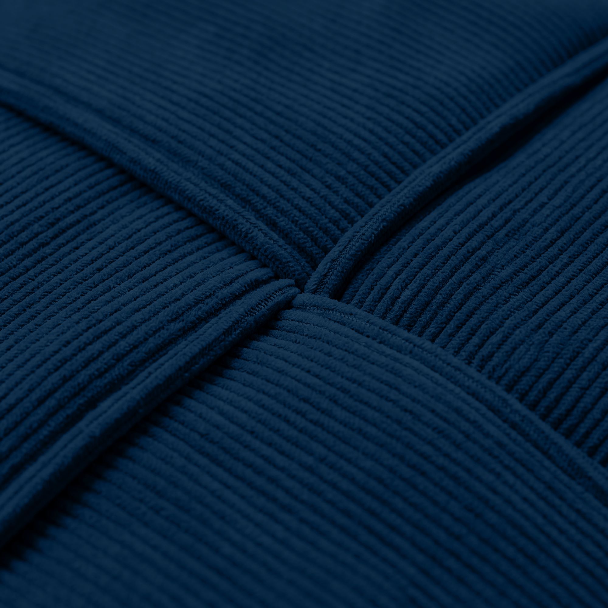 Sitzhocker Cord Forinta blau