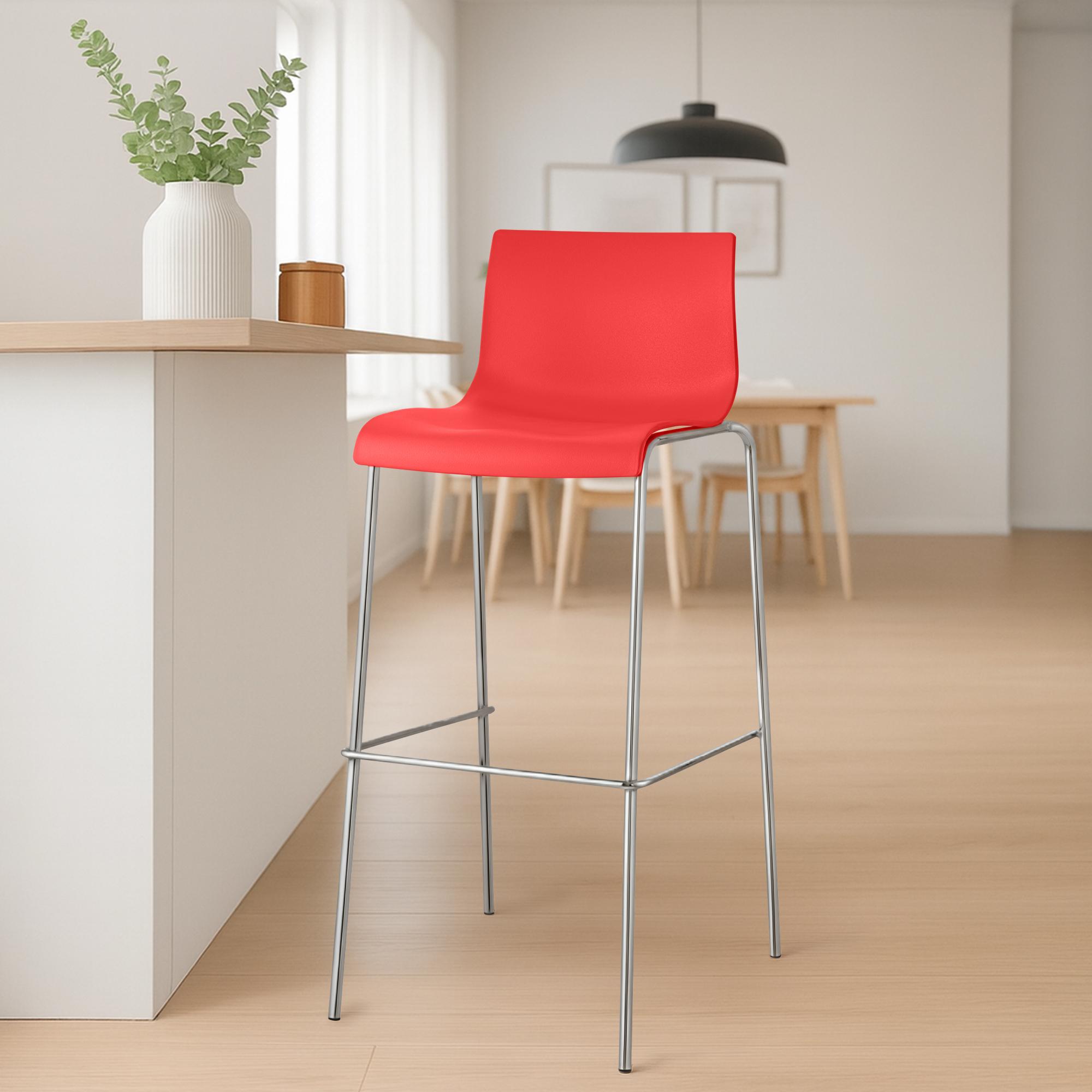 Barhocker Hover Kunststoff 4-Fuß Gestell