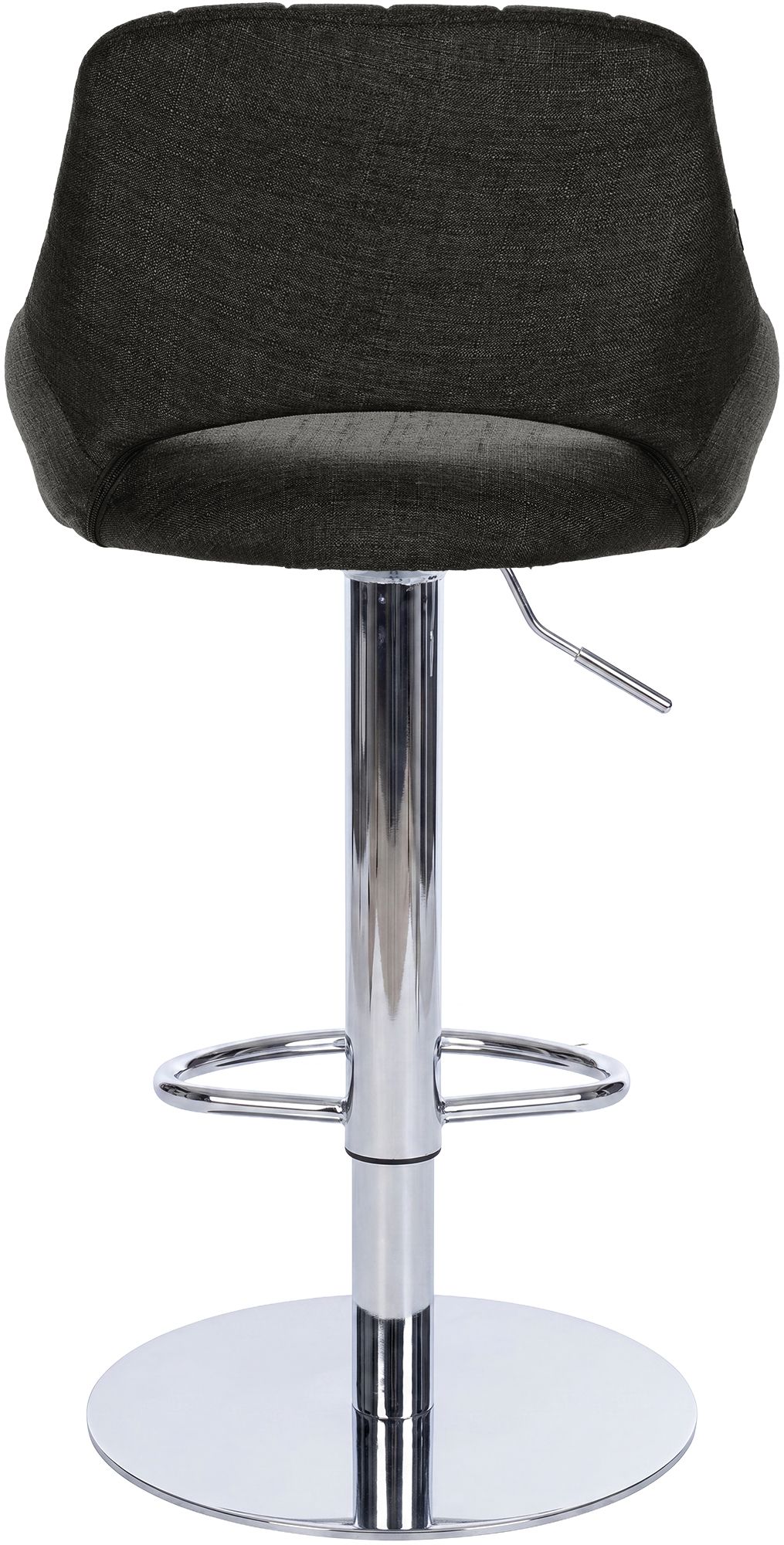 2er Set Barhocker Milet Chrom mit extra schweren Standfüßen