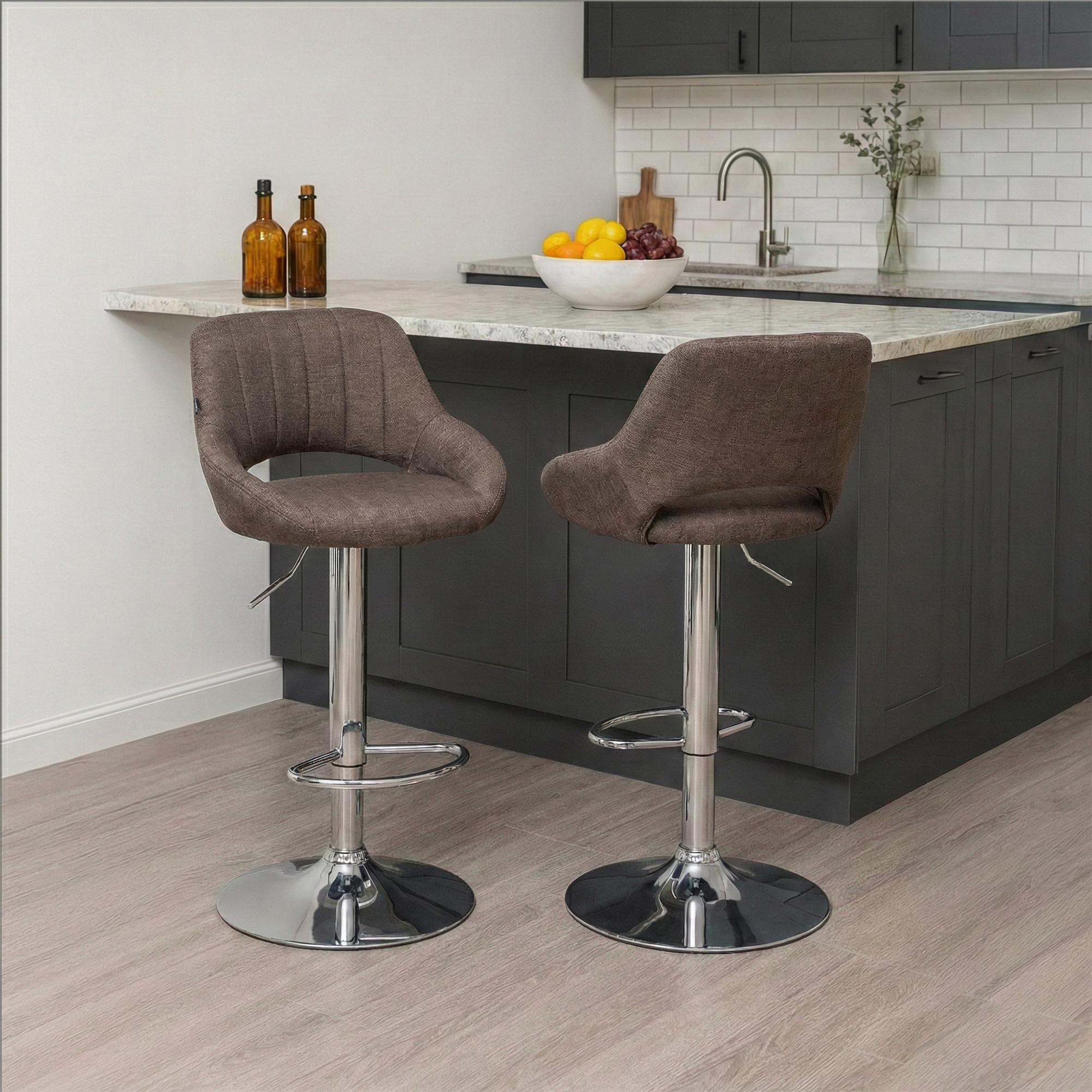 2er Set Barhocker Milet Stoff
