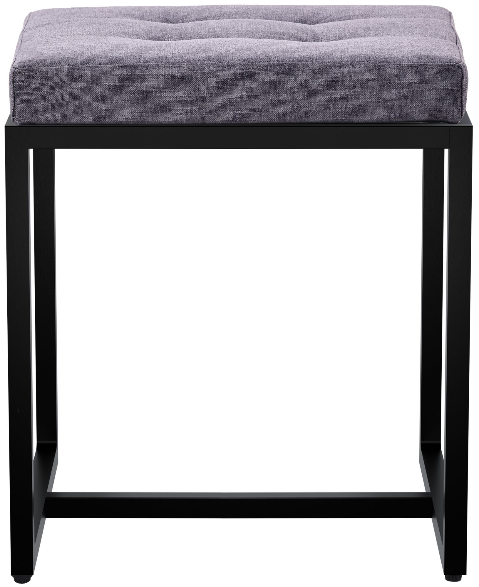 Sitzhocker Barci mit schwarzem Gestell