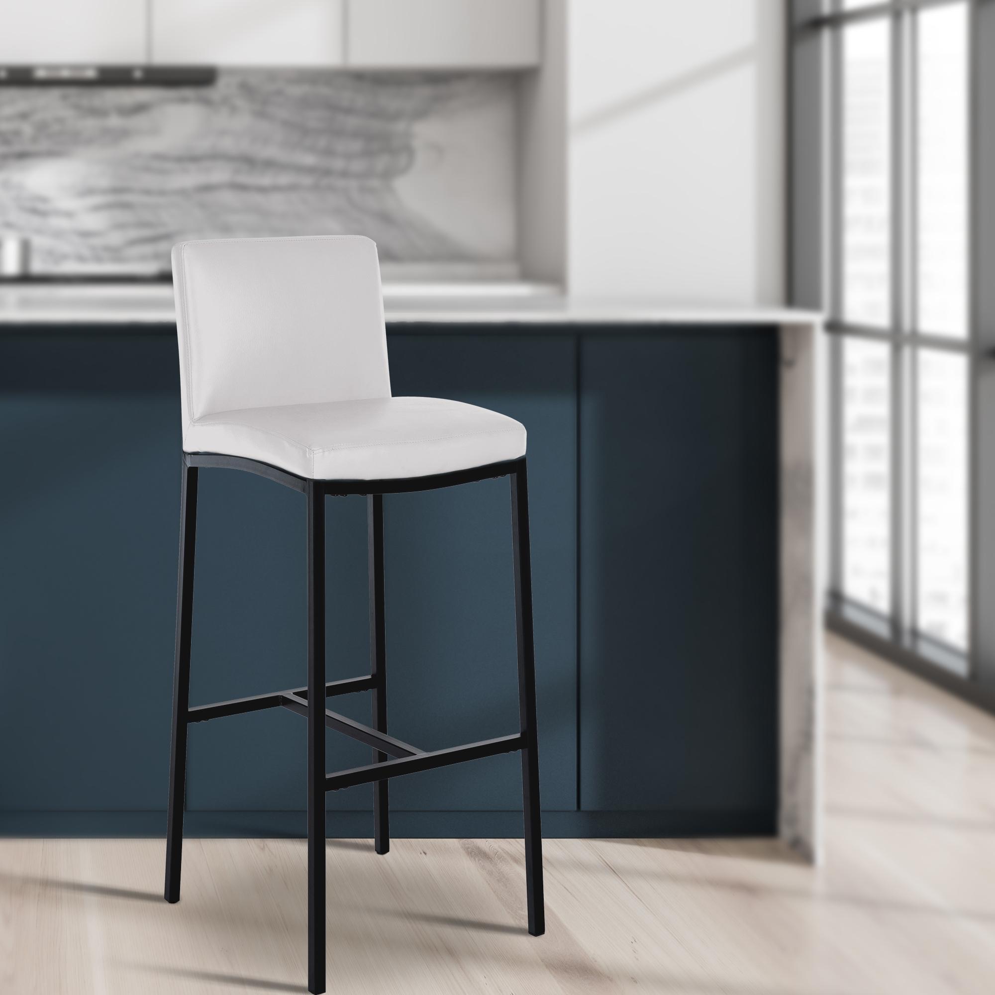 Barhocker Freeport weiß Kunstleder