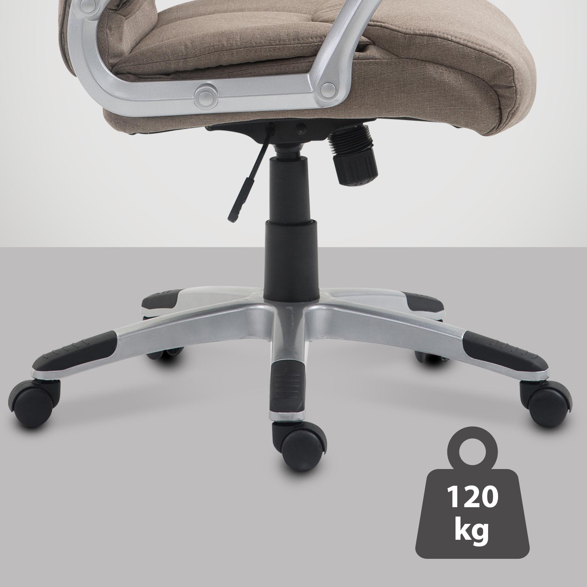 Bürostuhl Texas Stoff taupe