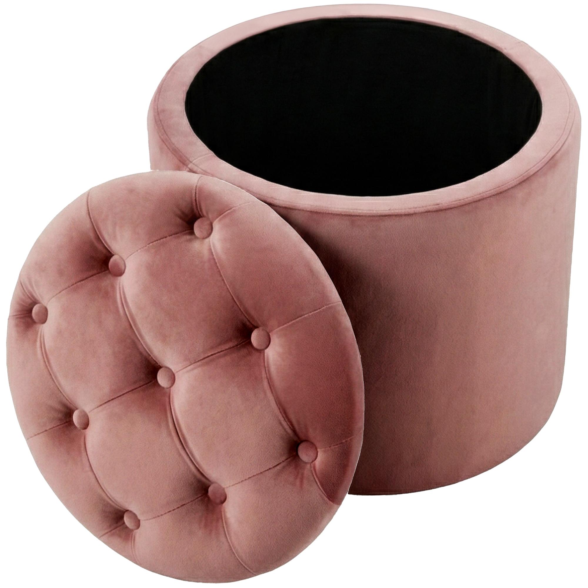 Sitzhocker Pantin Samt pink