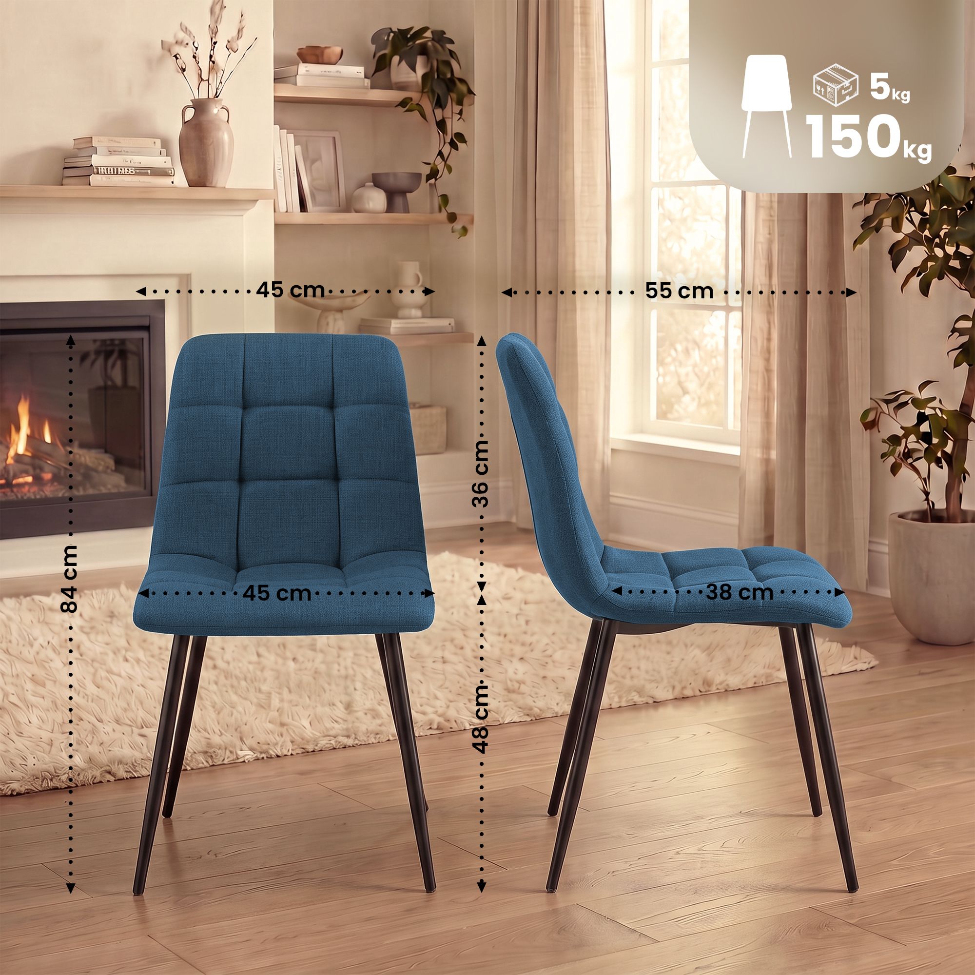 4er Set Esszimmerstühle Tilde