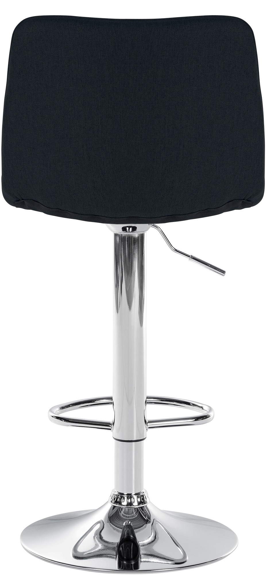 Barhocker Lex Stoff schwarz chrom