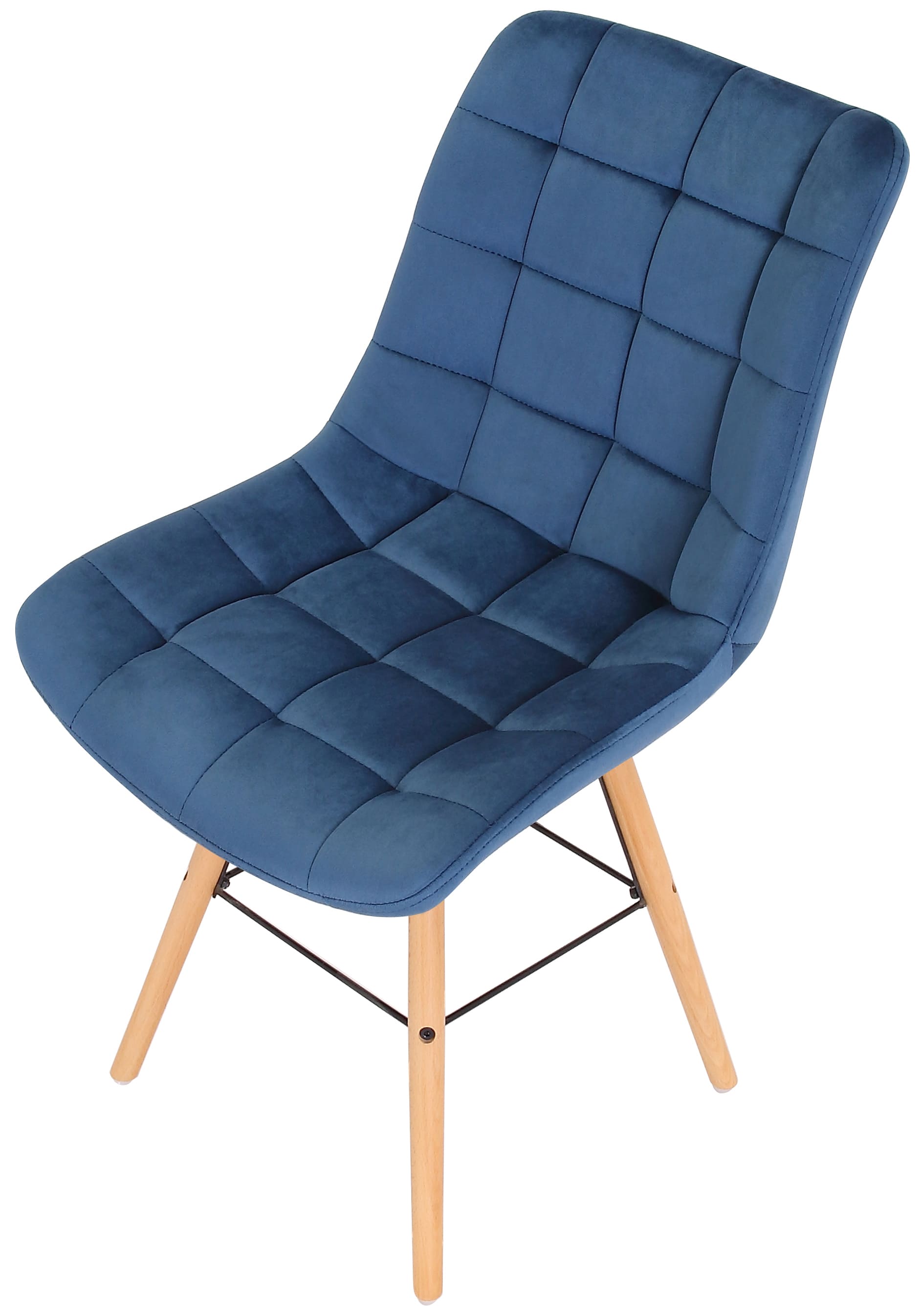 Stuhl Leni Samt blau