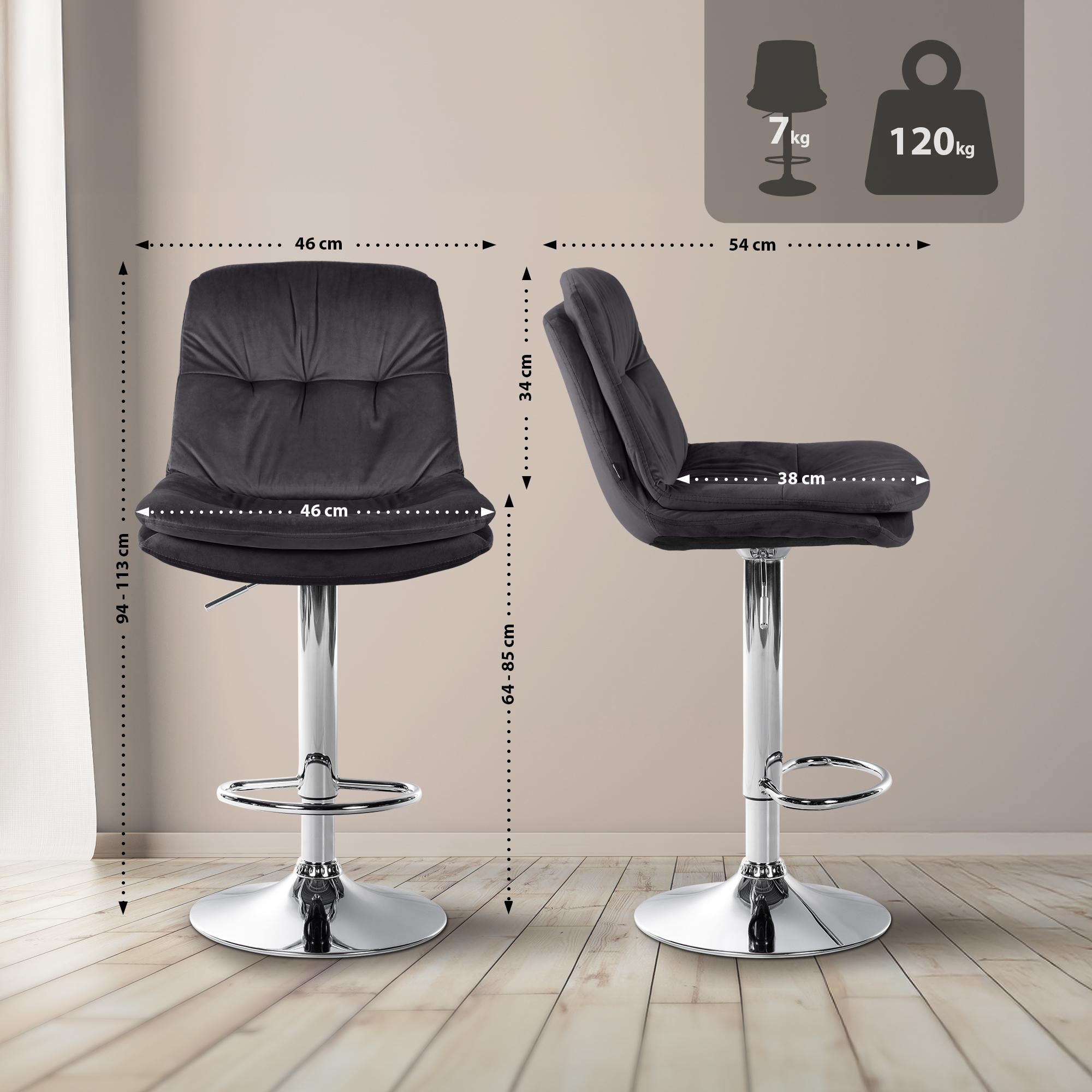 Barhocker Laurel Samt