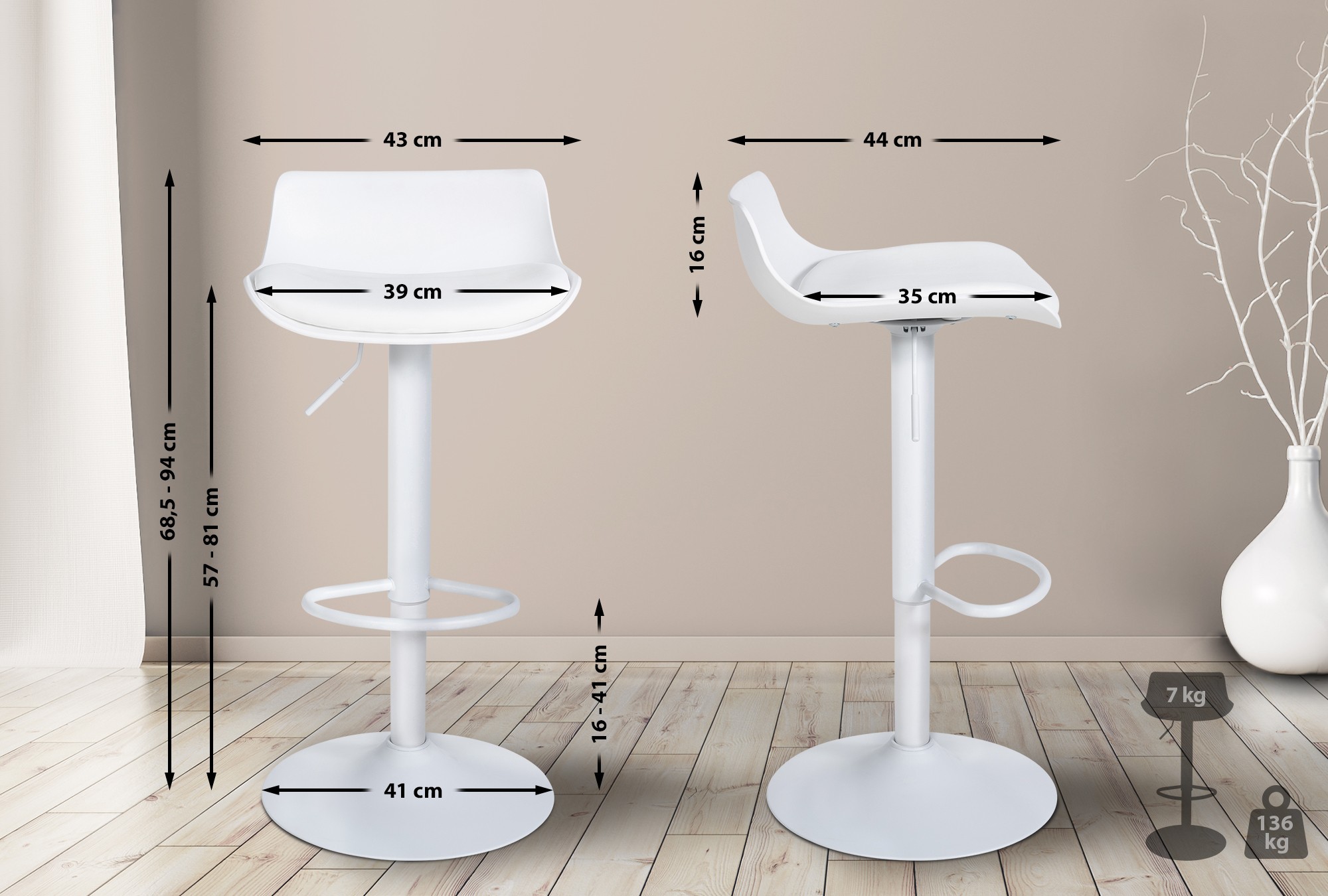 Barhocker Aveiro Kunstleder