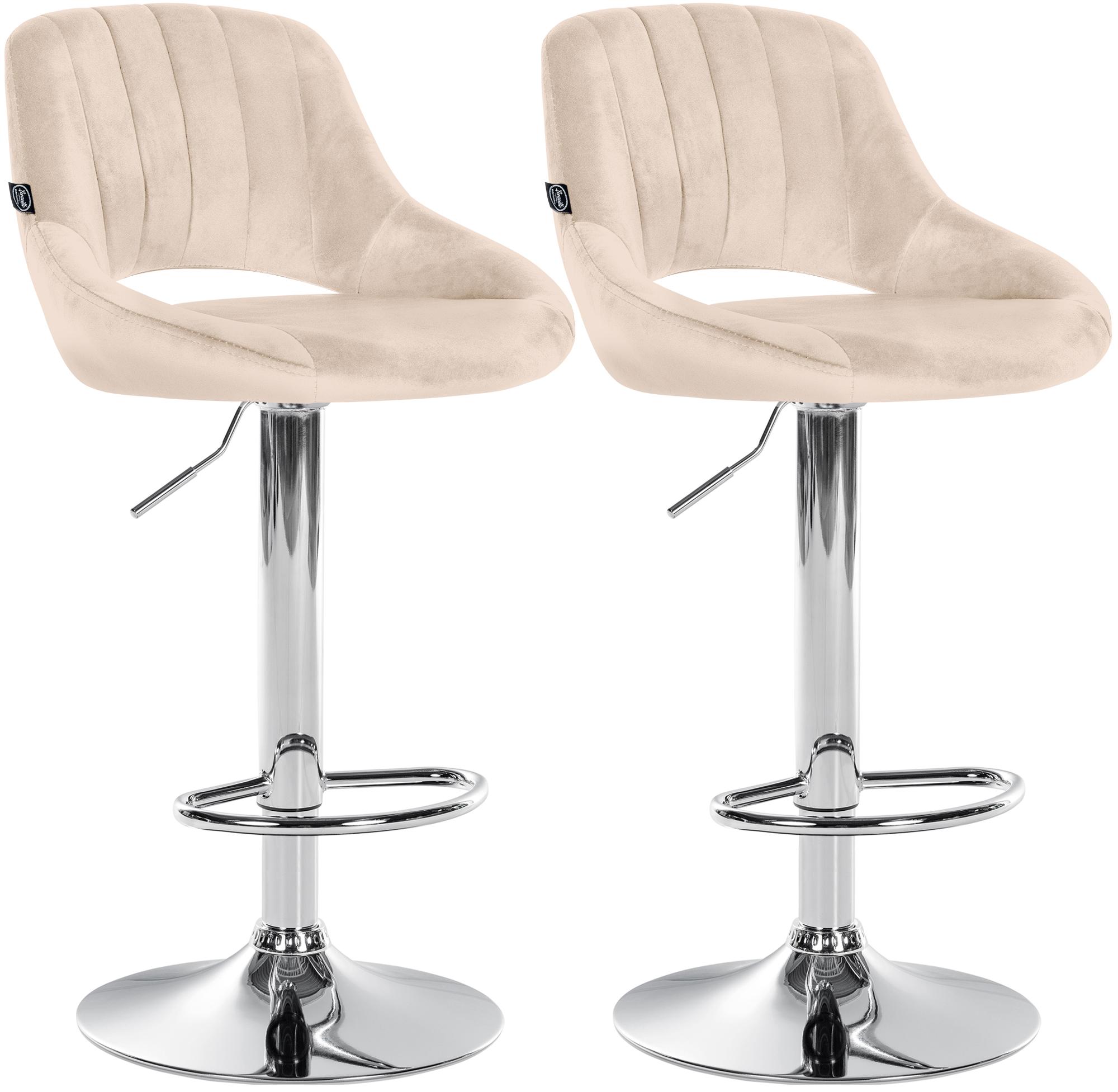 2er Set Barhocker Milet Samt