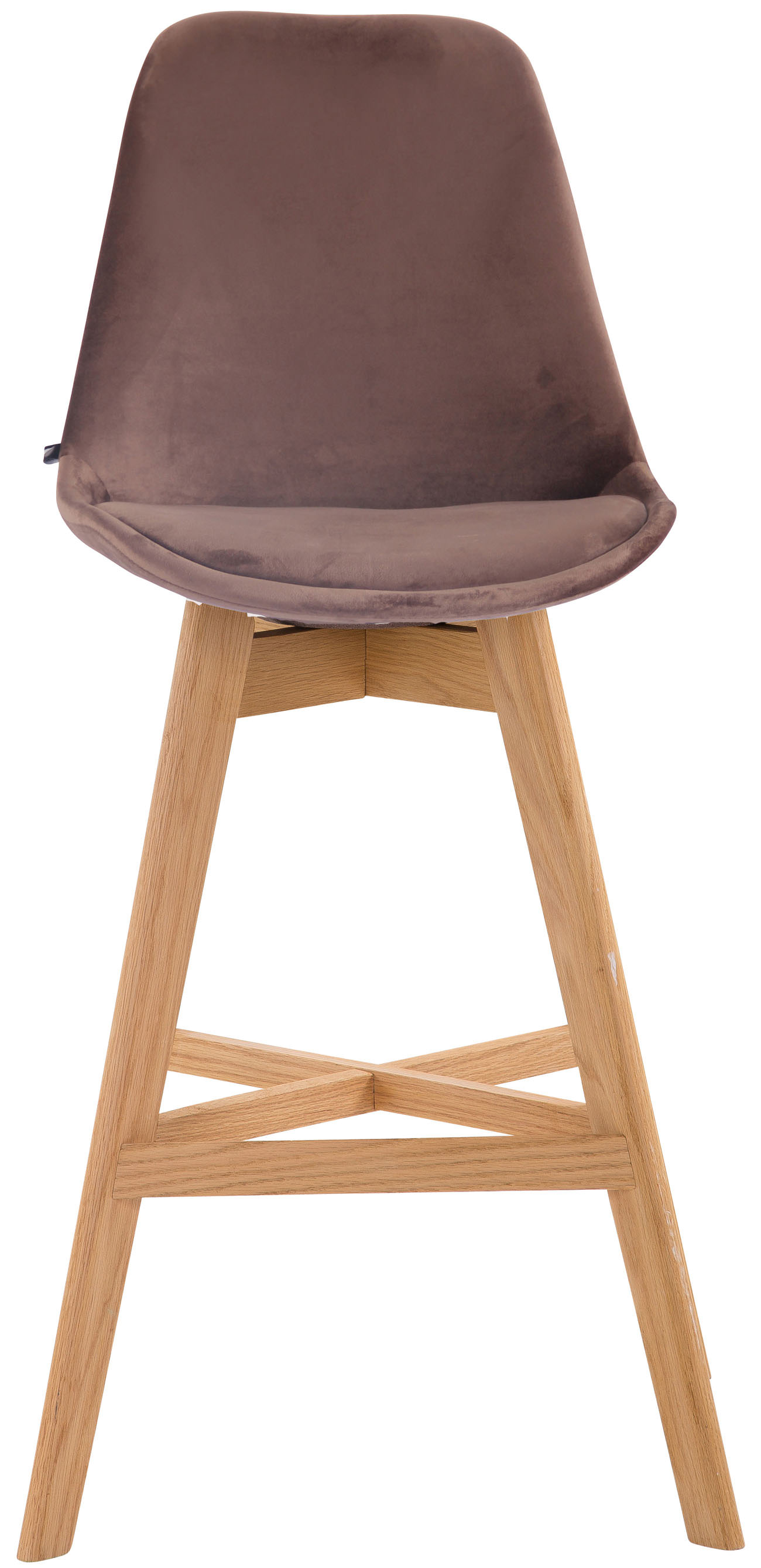 Barhocker Cannes Samt braun natura