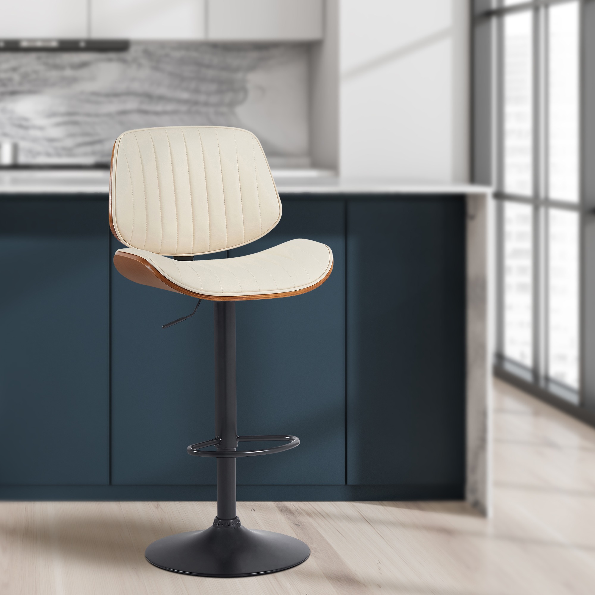 2er Set Barhocker Clawson Kunstleder