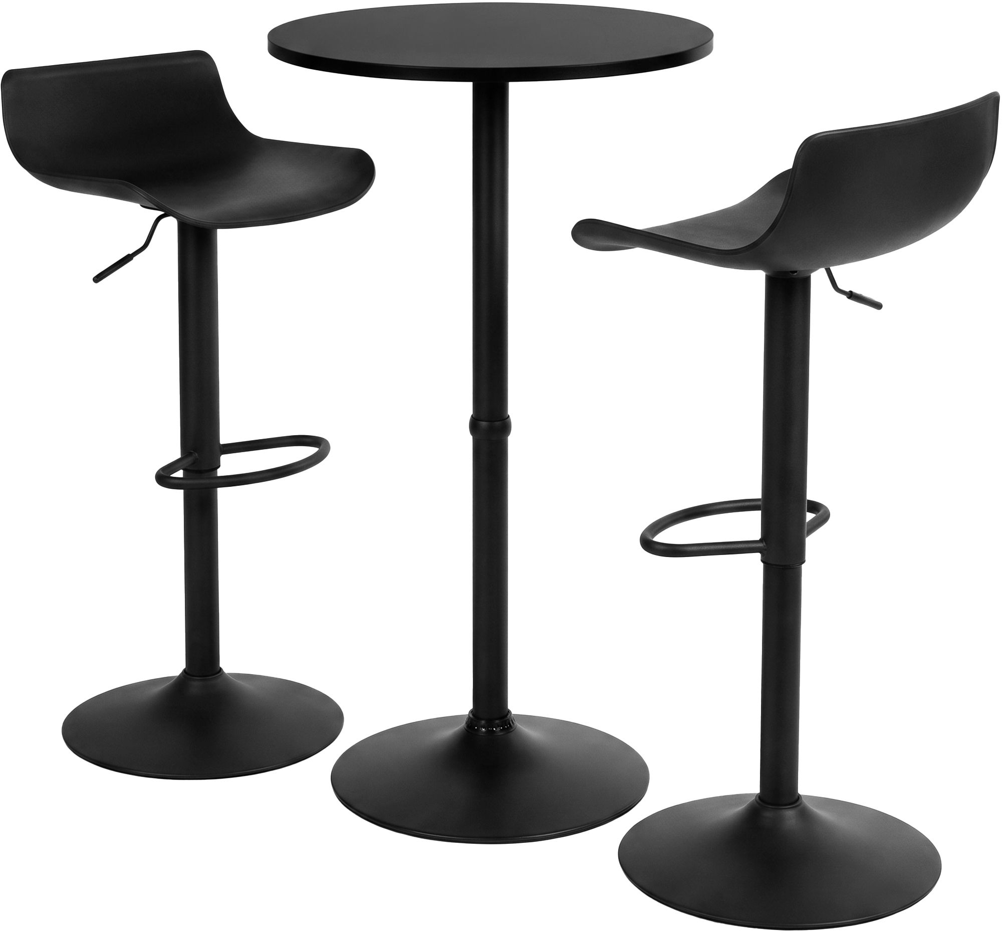 Bartisch-Set Fernie mit zwei Barhockern