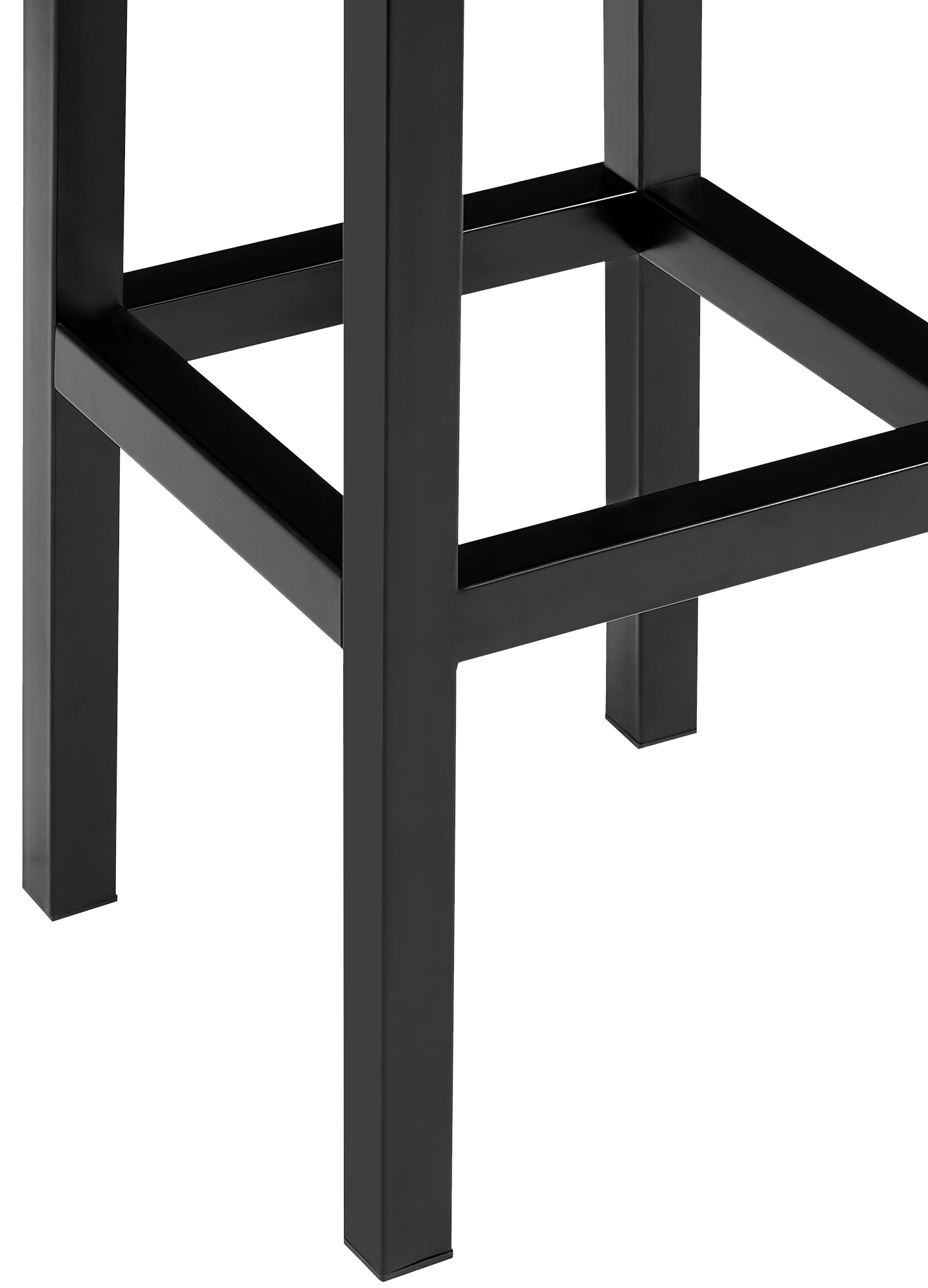 Barhocker Taylor Kunstlederbezug Sitzhöhe 78 cm Metallgestell schwarz