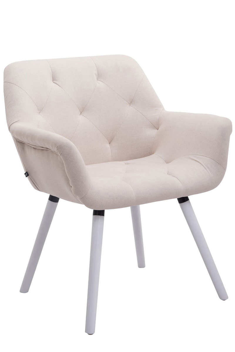 Esszimmerstuhl Cassidy Stoff beige weiß