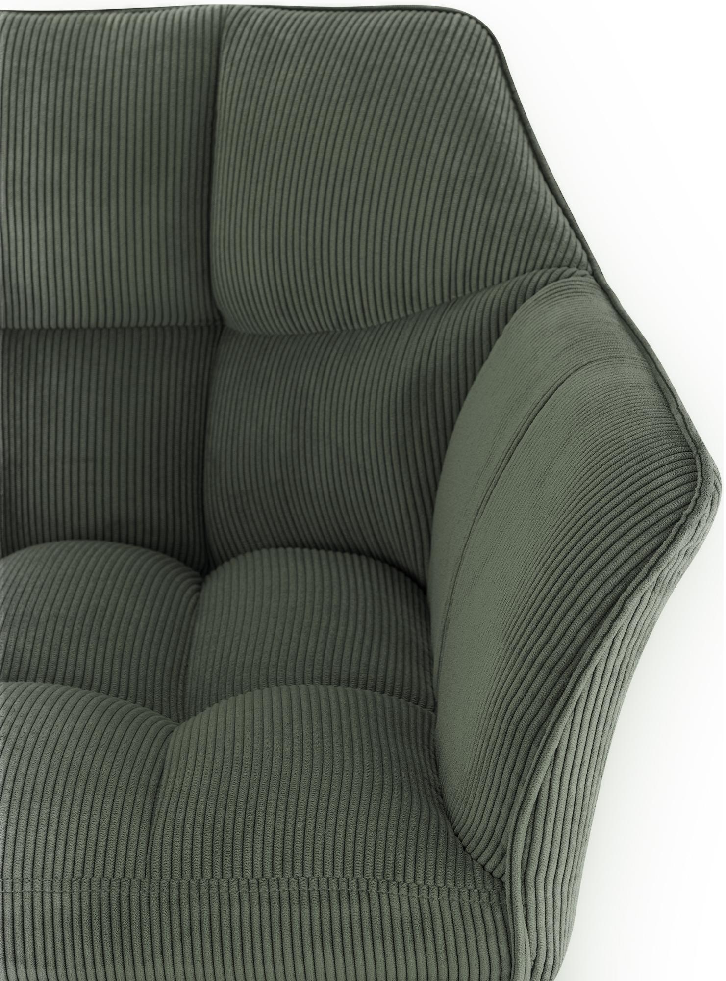 Barhocker Damaso Cord mit Vierfußgestell