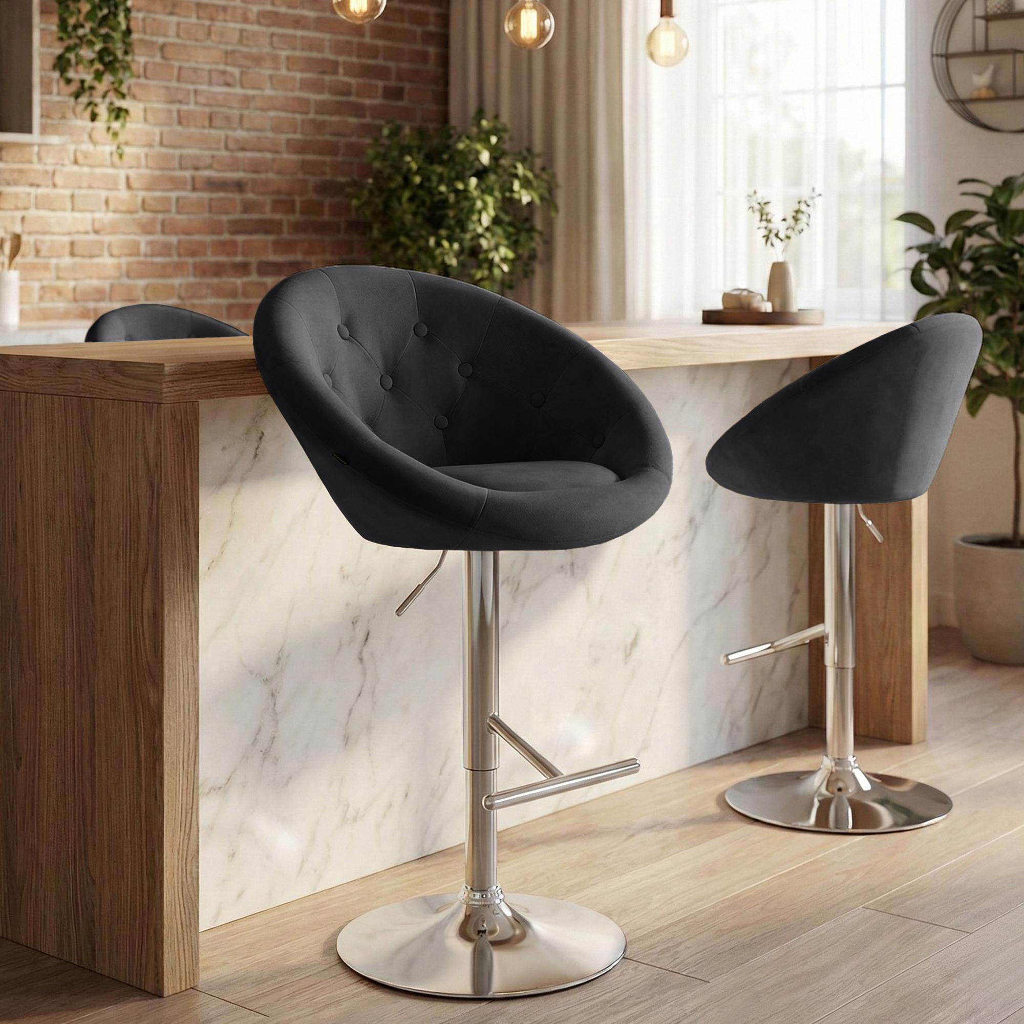 Barhocker London Samt