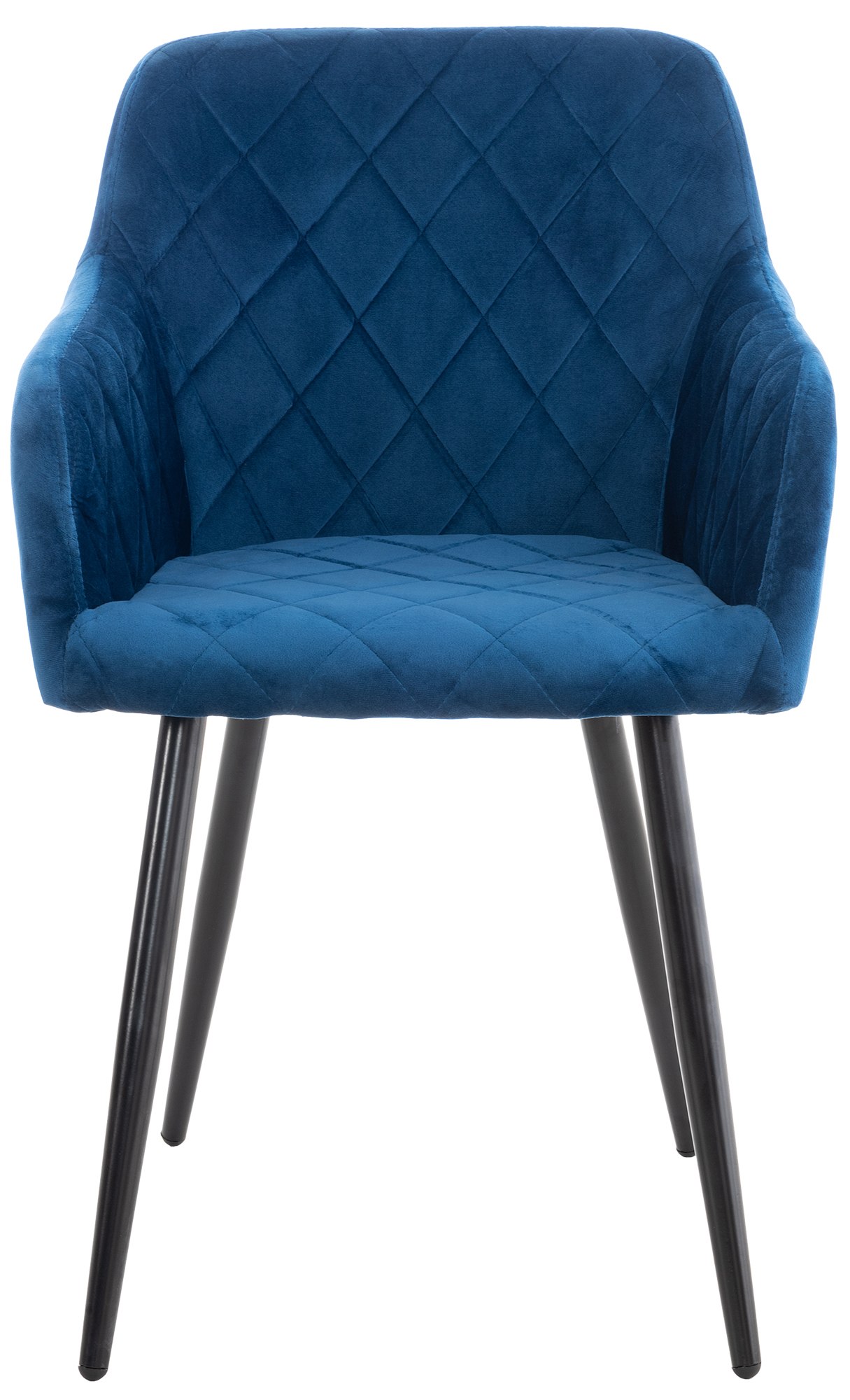 Esszimmerstuhl Shila blau Samt