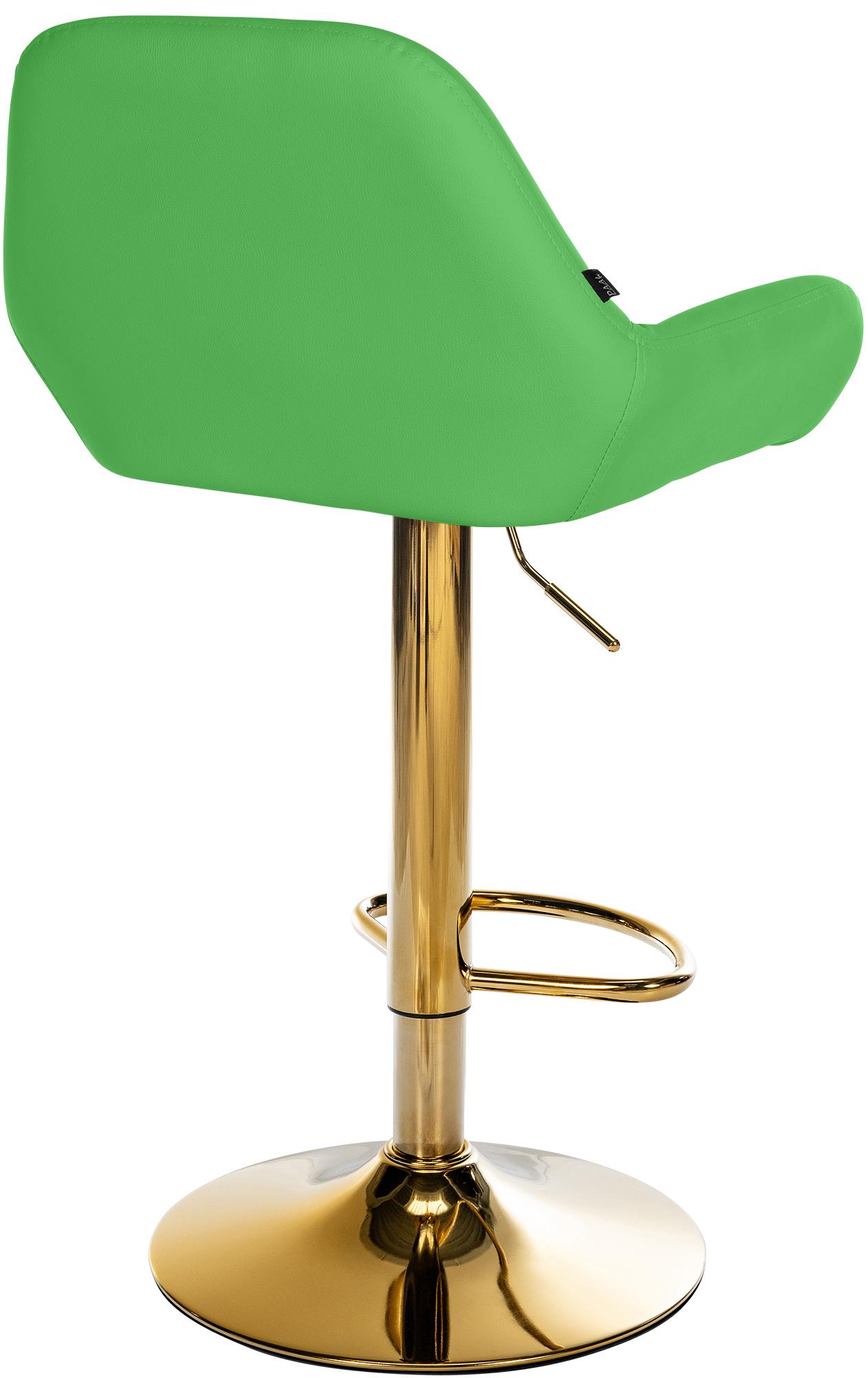 Barhocker Braga Gold Kunstleder grün