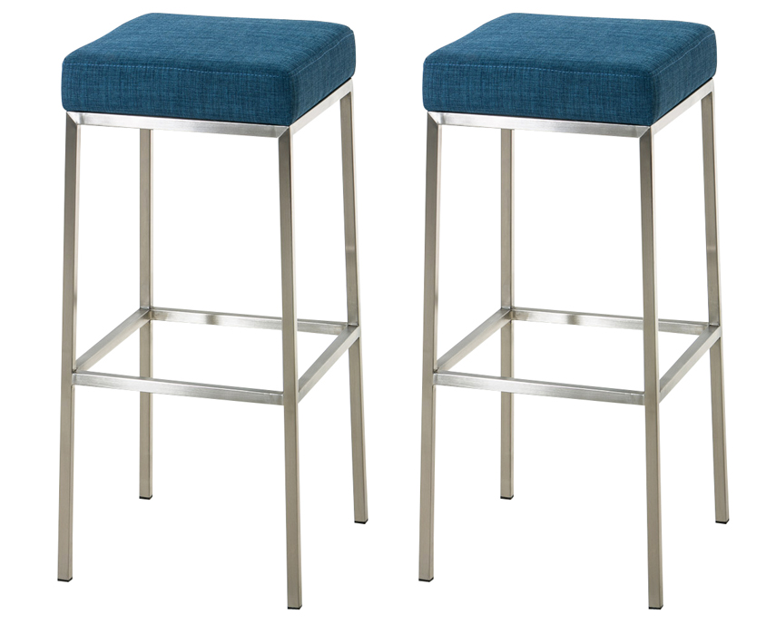 2er Set Barhocker Montreal Stoffbezug