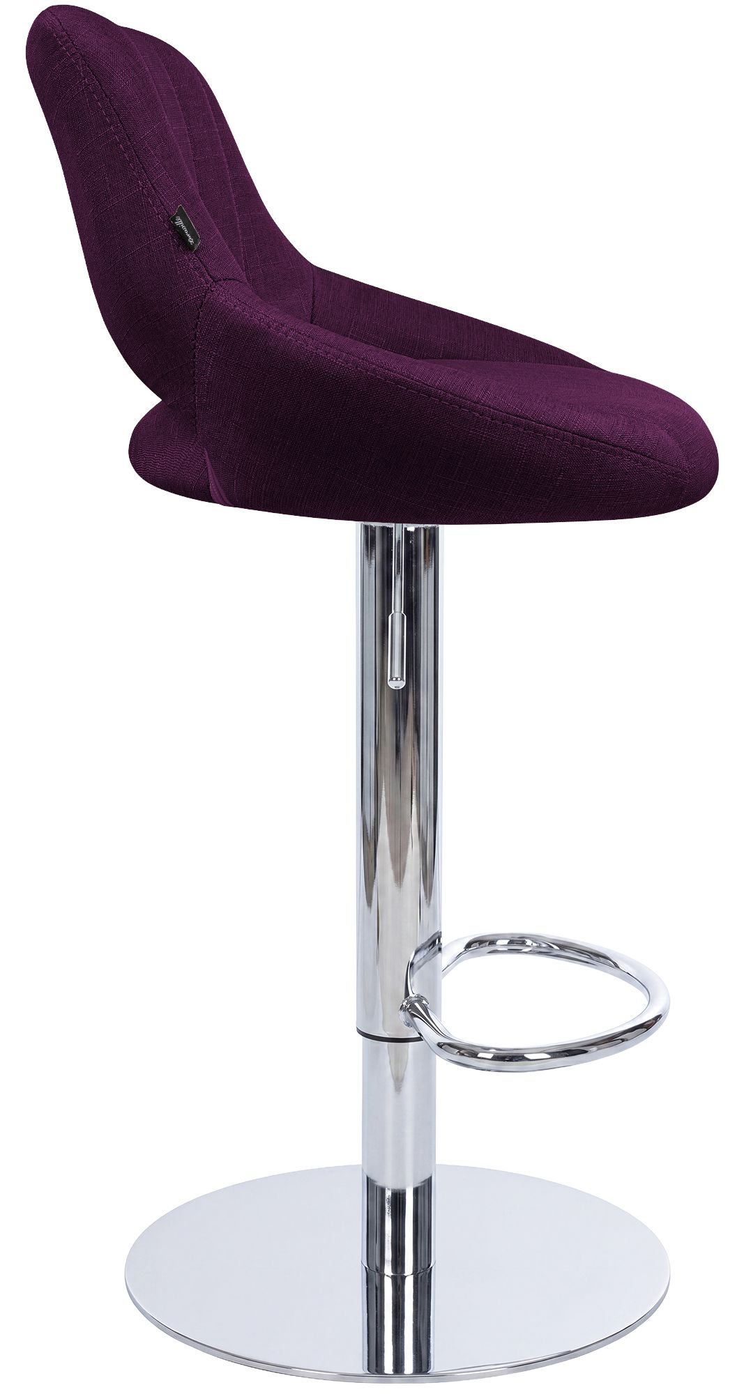 Barhocker Milet Chrom mit extra schwerem Standfuß