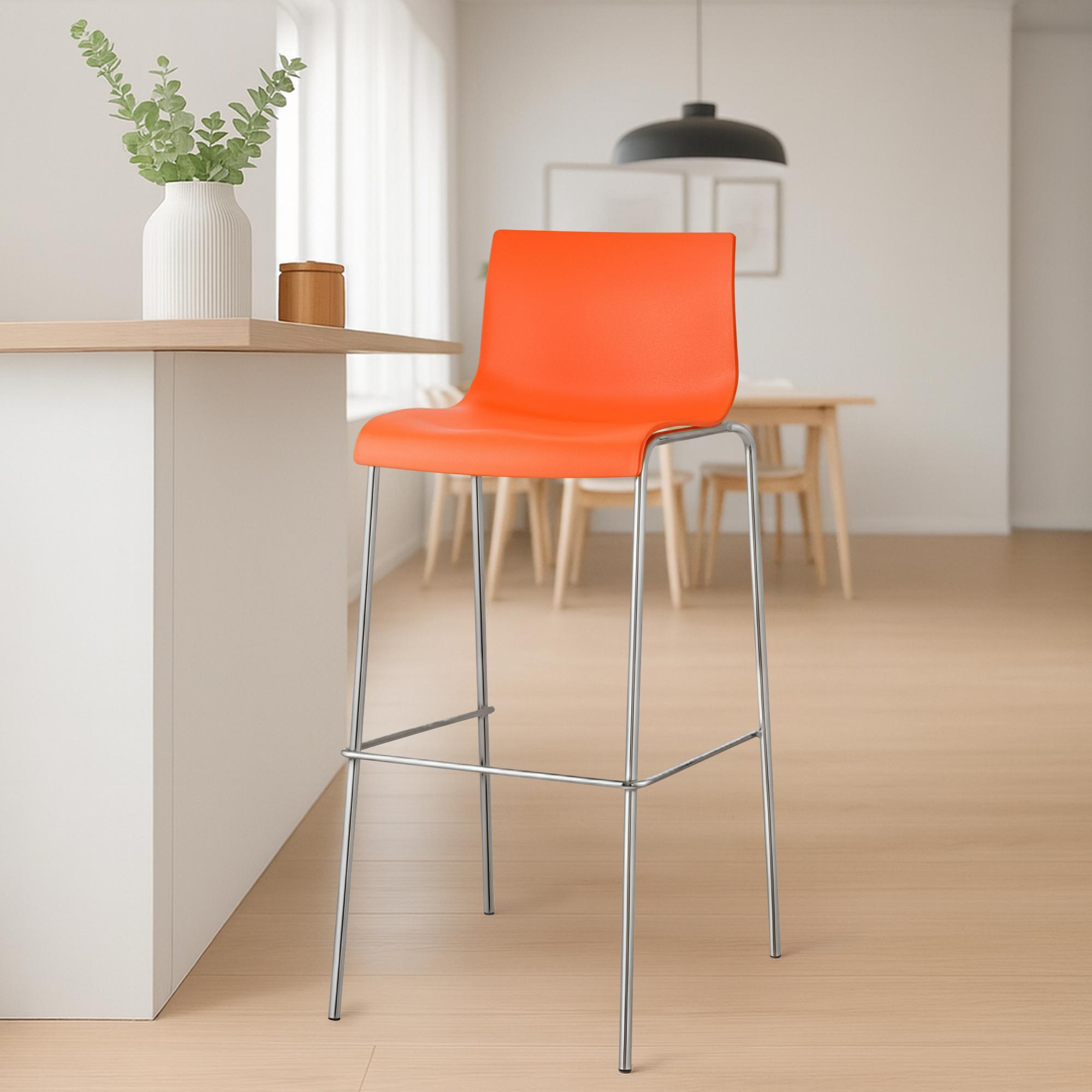 Barhocker Hover Kunststoff 4-Fuß Gestell