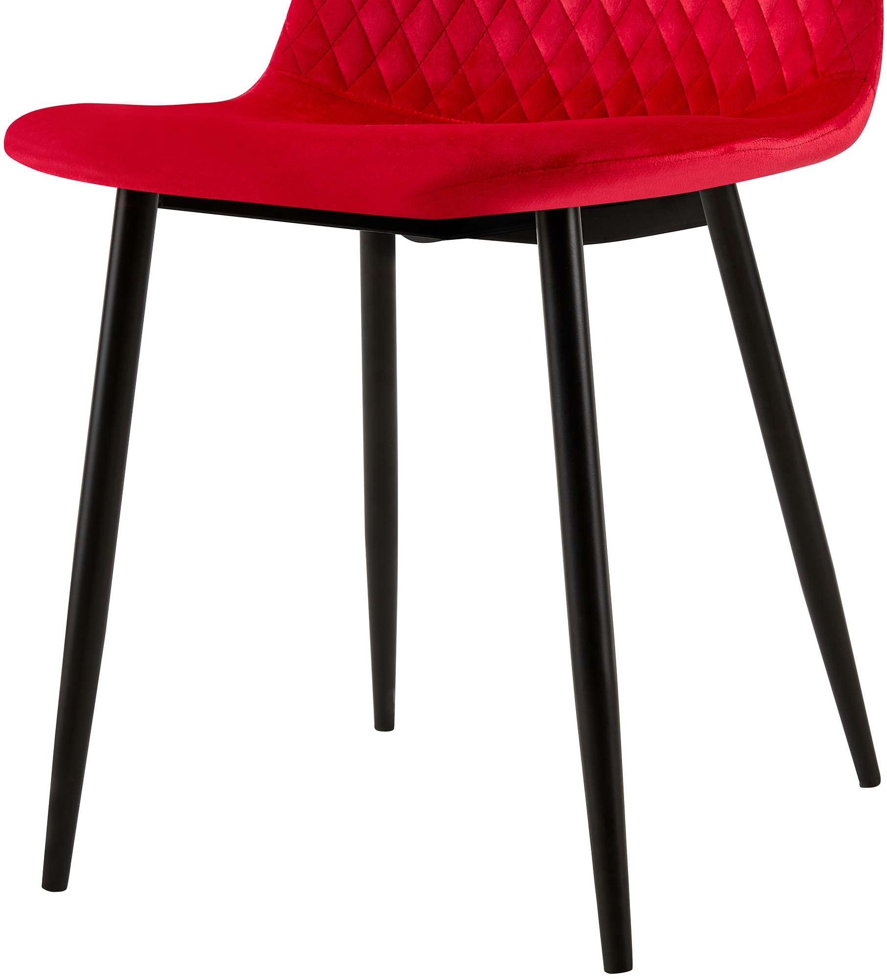 4er Set Stühle Giverny rot Samt