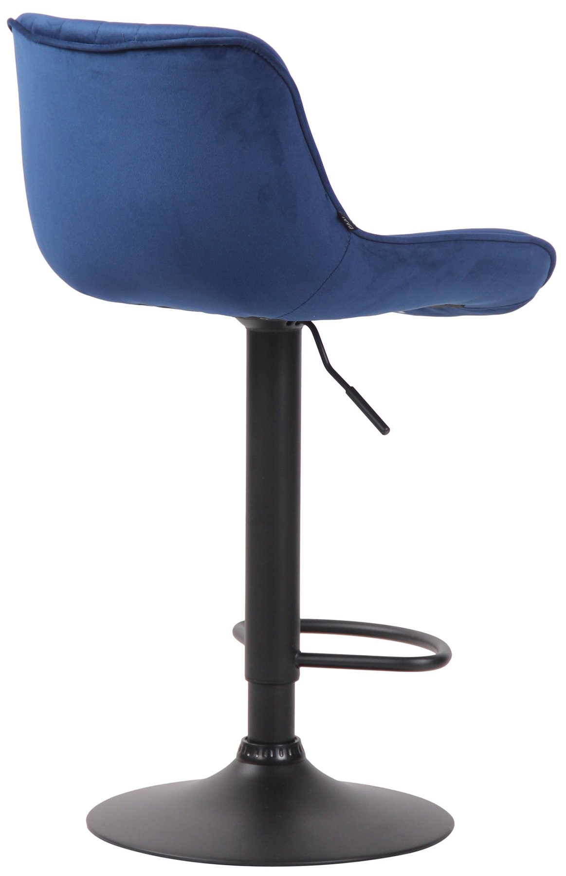 2er Set Barhocker Lentini Samt blau schwarz