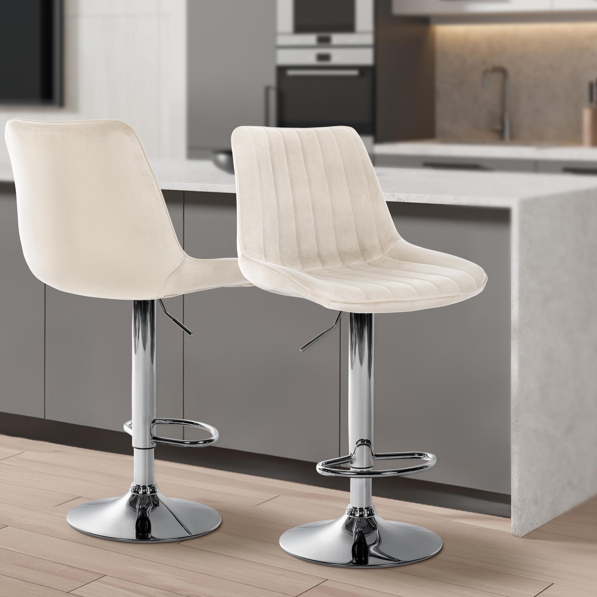 2er Set Barhocker Toni Samt