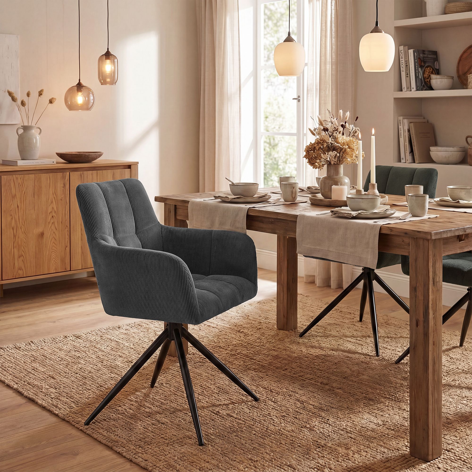 Esszimmerstuhl Jonah Cord grau