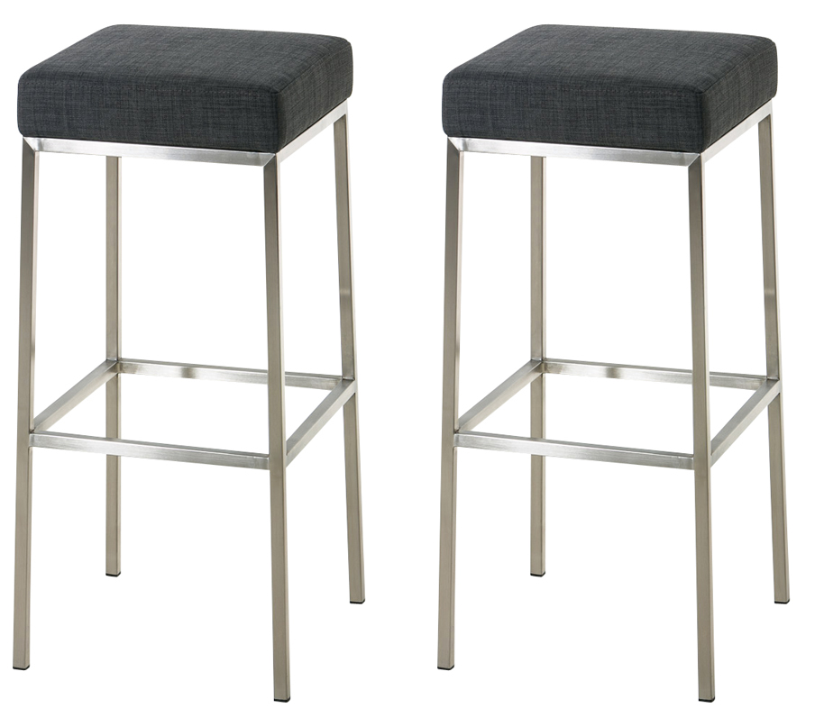 2er Set Barhocker Montreal Stoffbezug