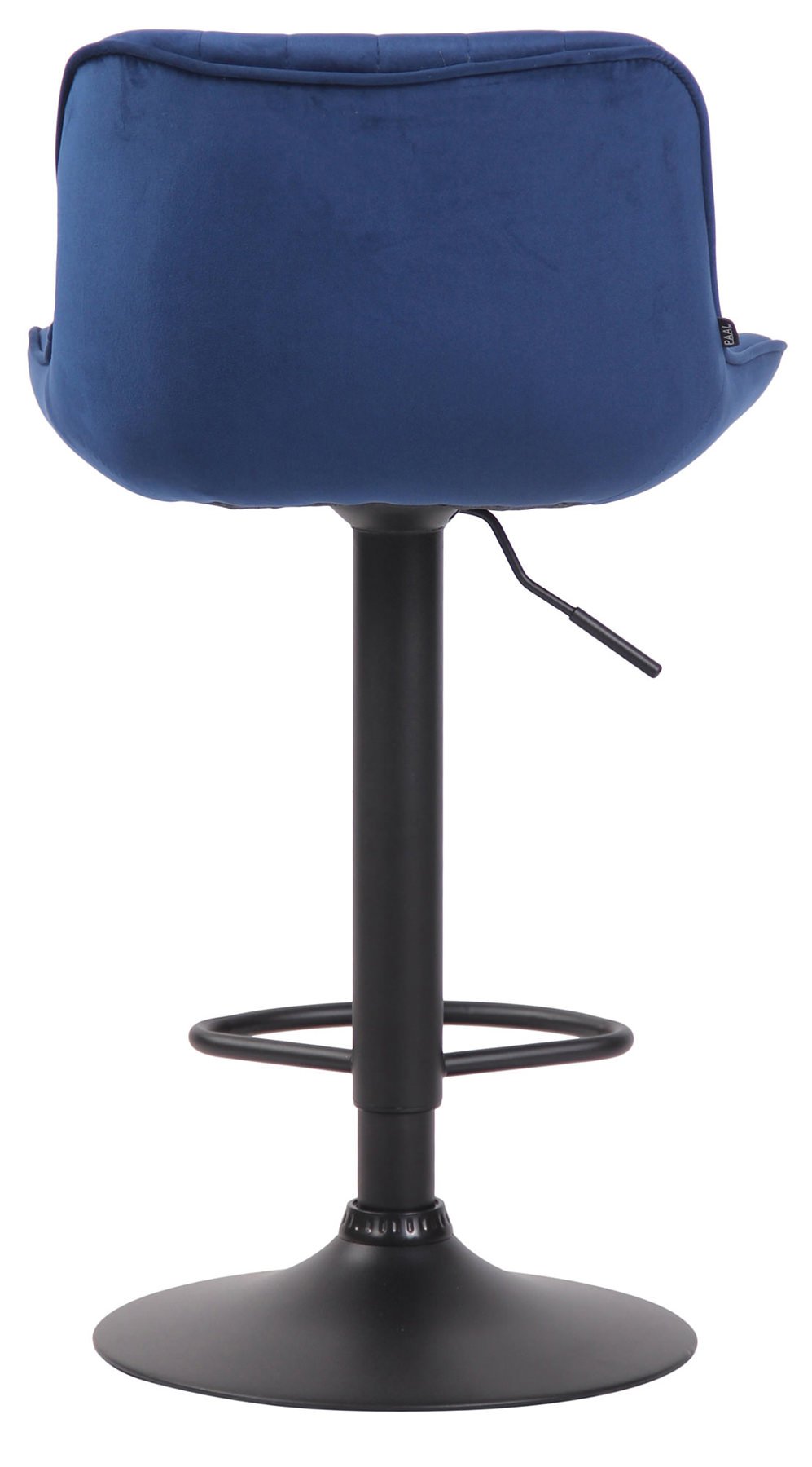 2er Set Barhocker Lentini Samt blau schwarz