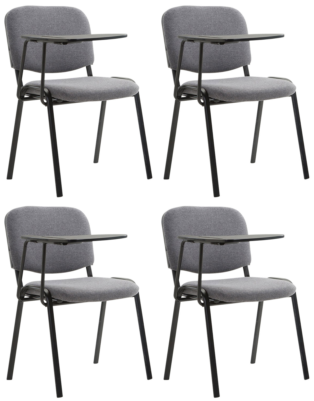 4er Set Stuhl Ken mit Klapptisch Stoff