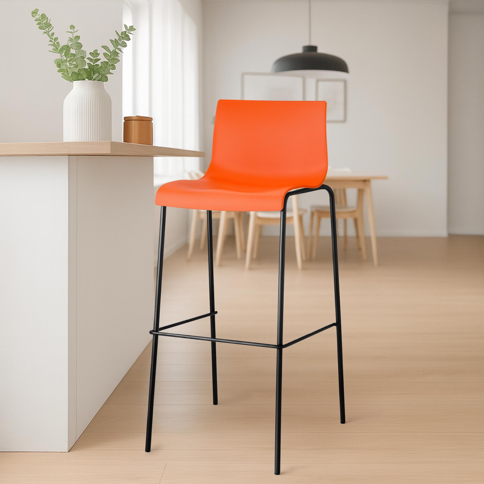 Barhocker Hover Kunststoff 4-Fuß Gestell