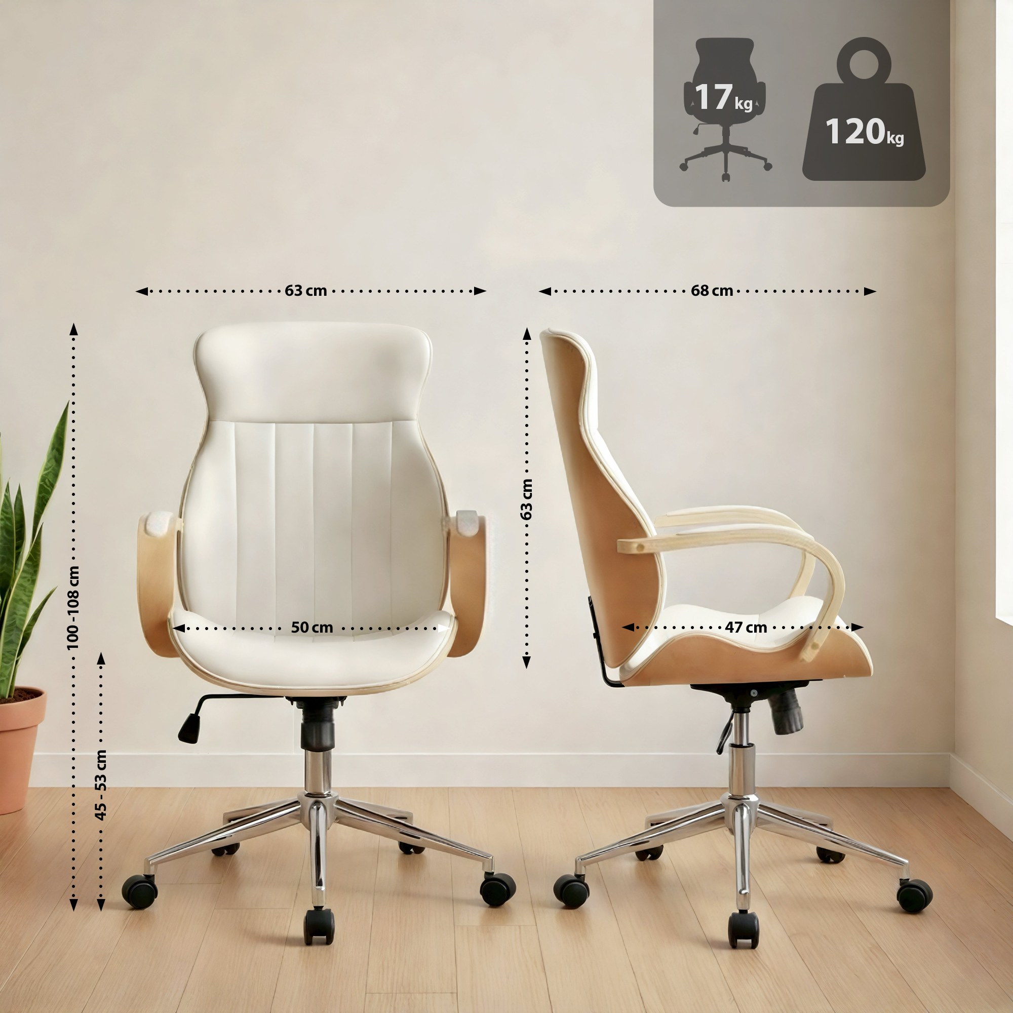 Bürostuhl Melilla Kunstleder